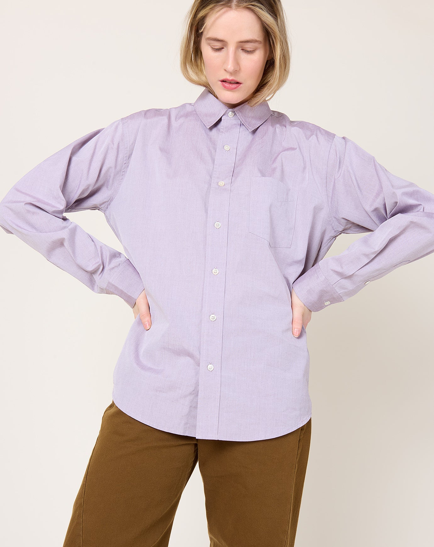 6397 Trim Shirt in Geode