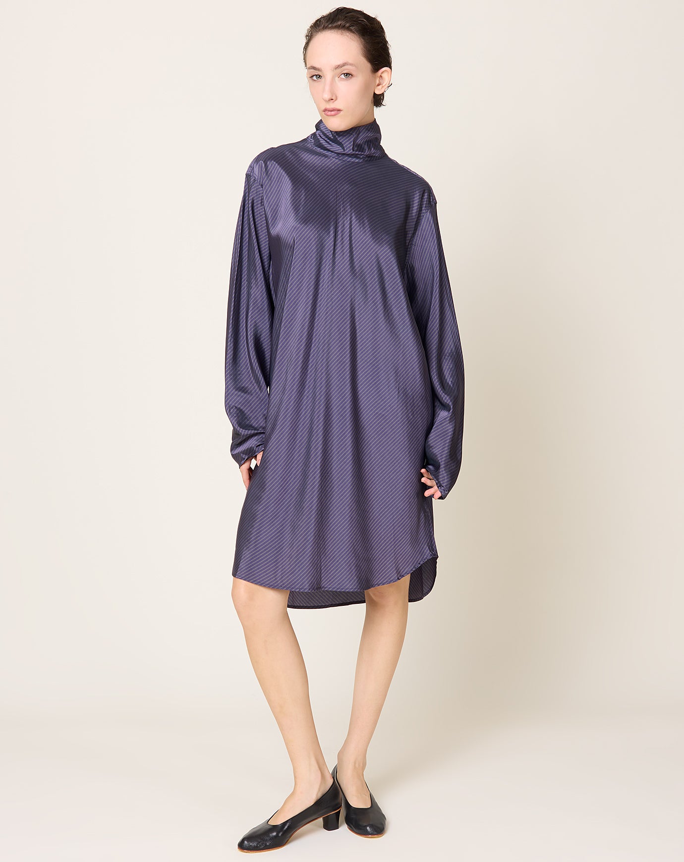 Turtleneck Dress in Viola