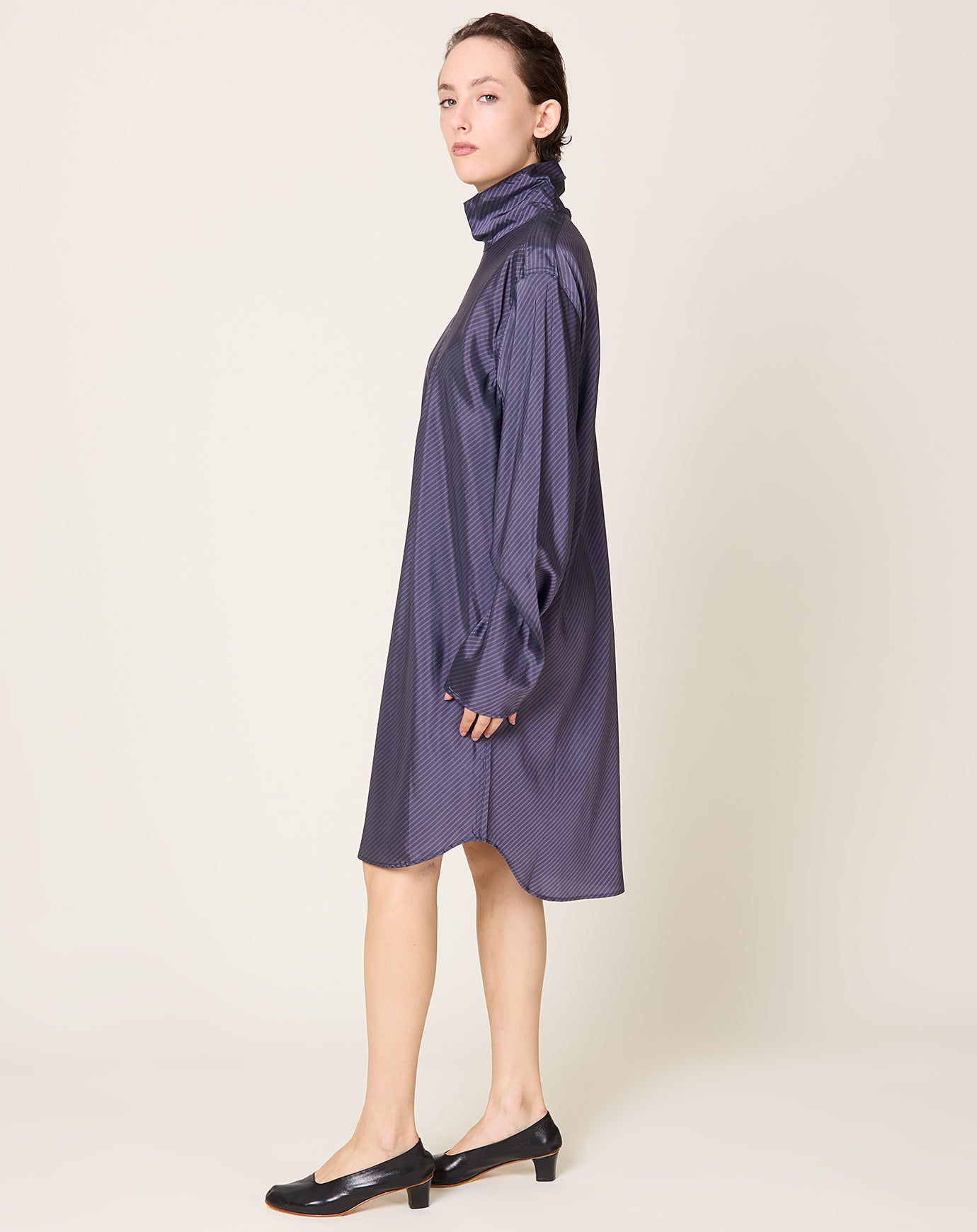 Turtleneck Dress in Viola