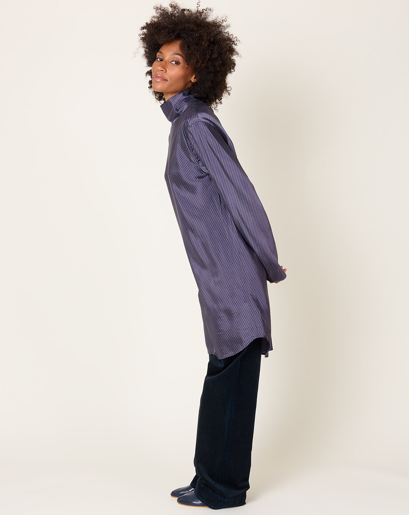 6397 Turtleneck Dress in Viola