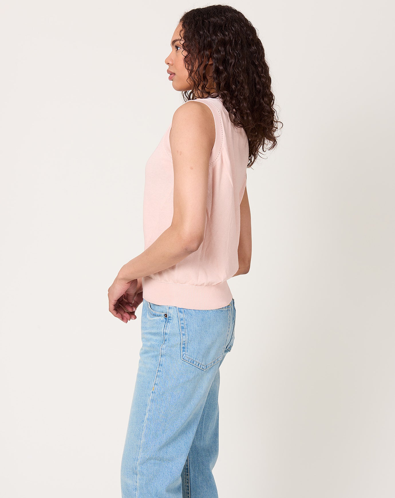 6397 Twisted Vest in Abalone