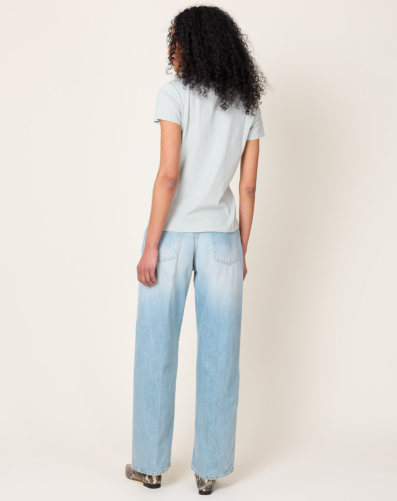 6397 Wide Jean in Beach Blue