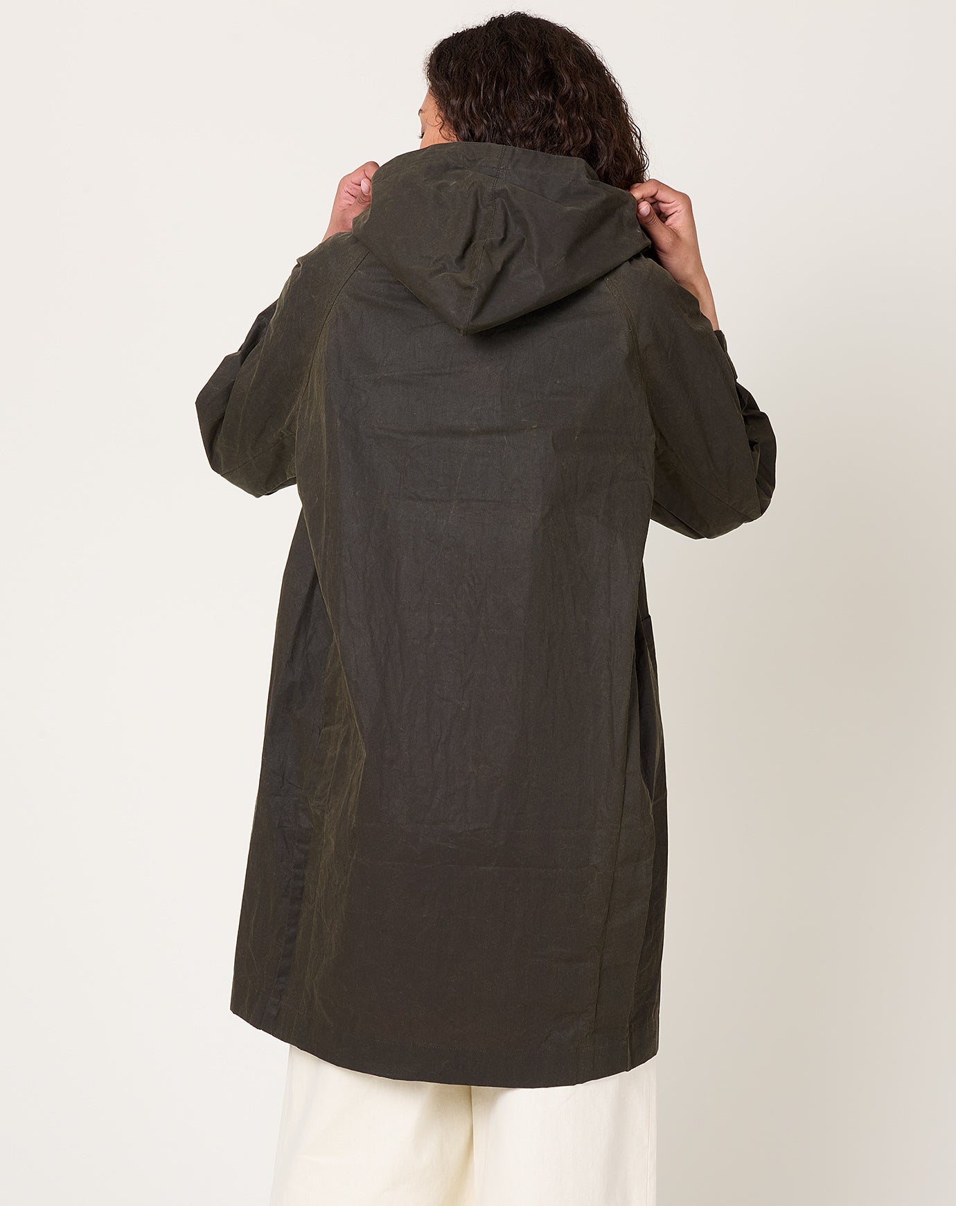 7115 by Szeki Waxed Forest Jacket in Deep Olive