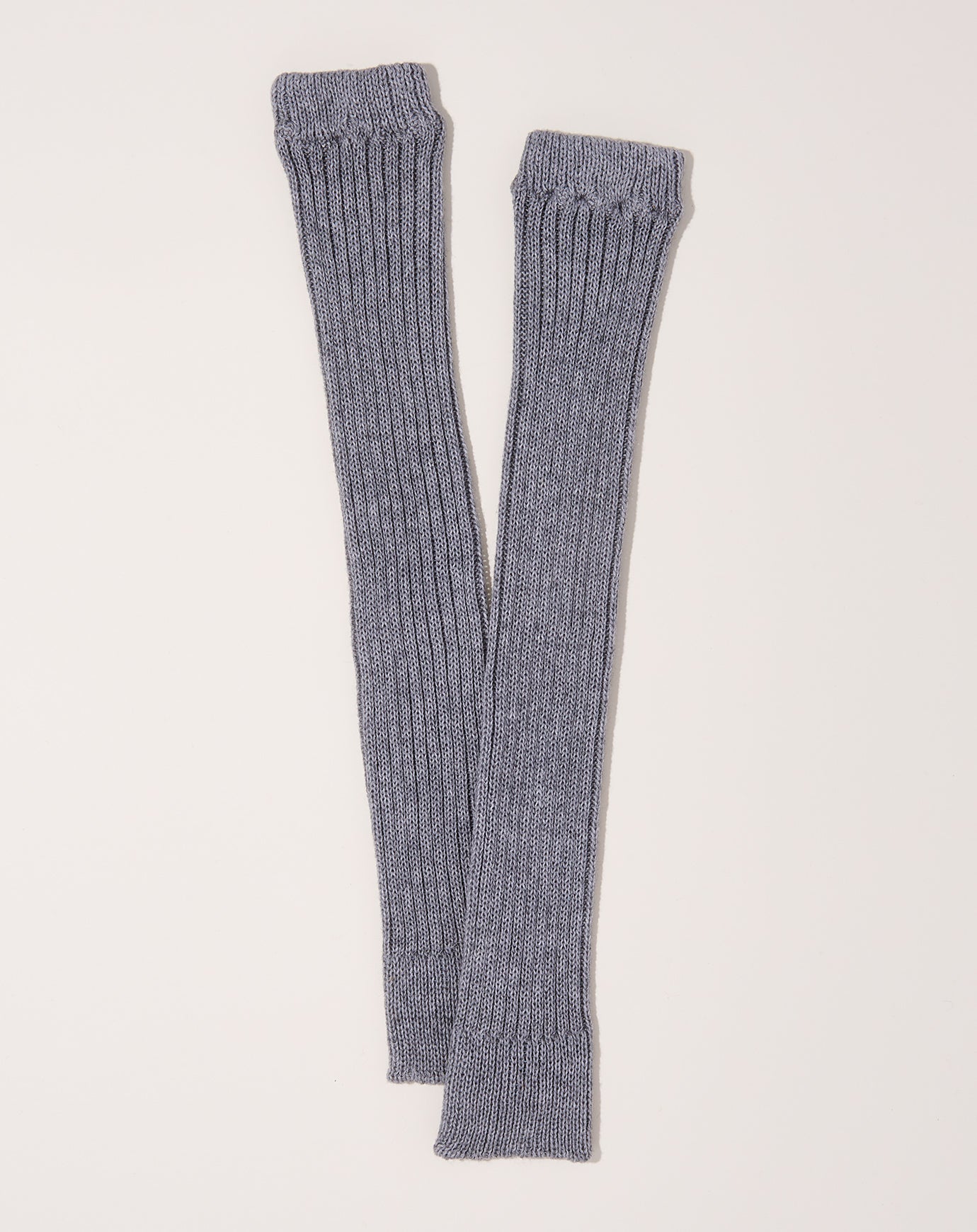 Nishiguchi Kutsushita Memeri Cashmere Cotton Arm & Leg Warmers in Light GreyS