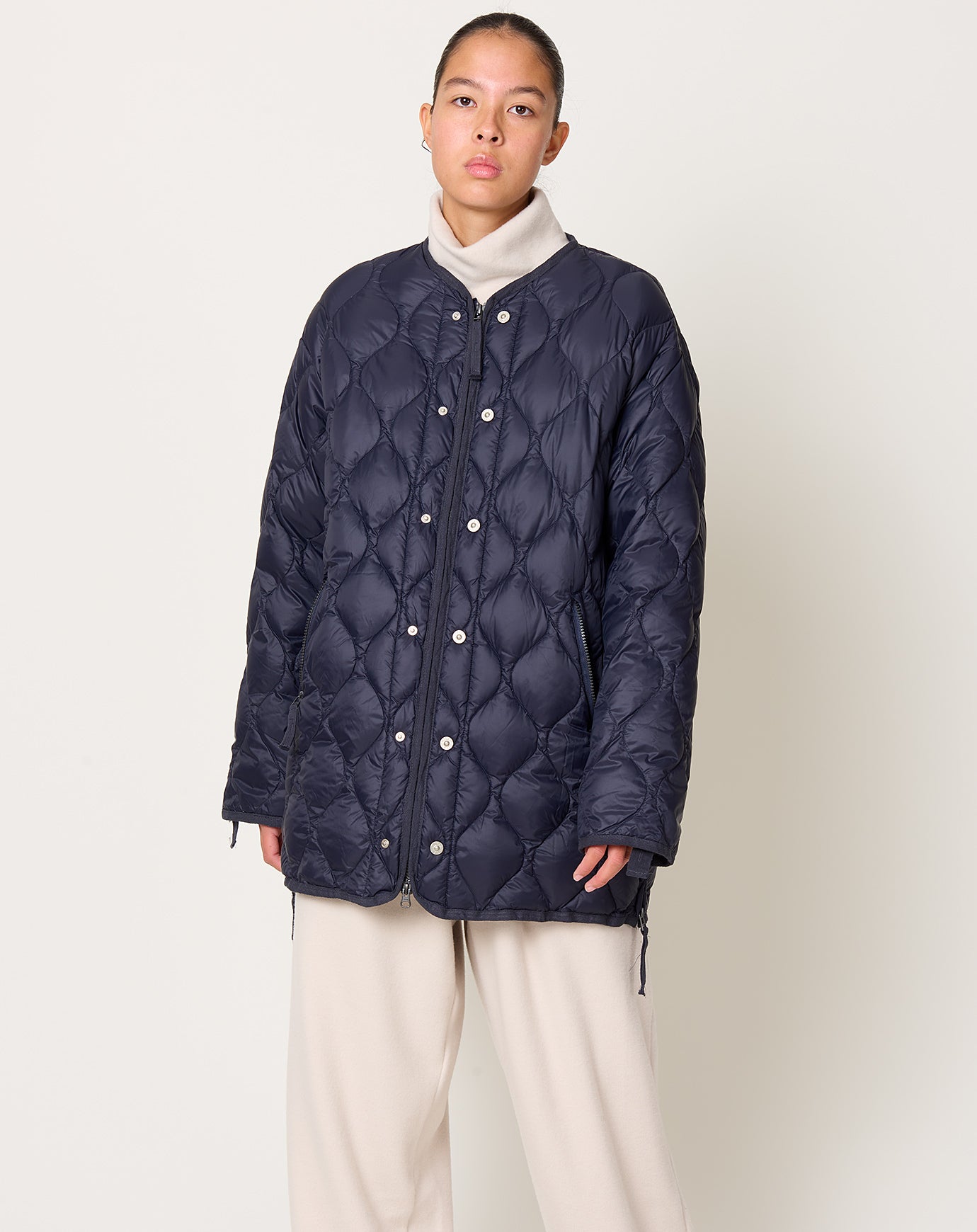 Taion Military M65 Liner Down Jacket in Dark Navy