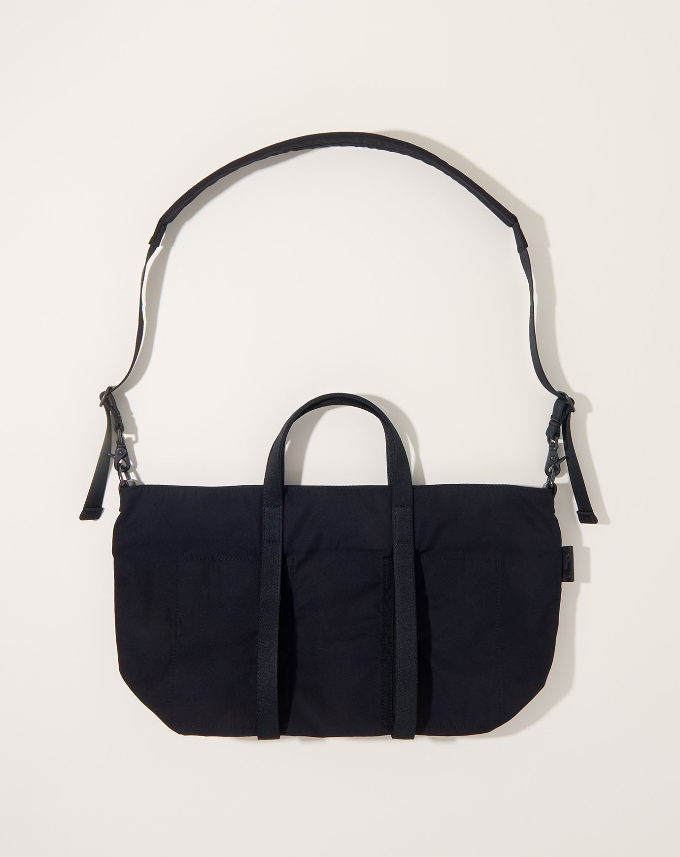 Amiacalva Gabardine 2-Way Shoulder Bag in Black