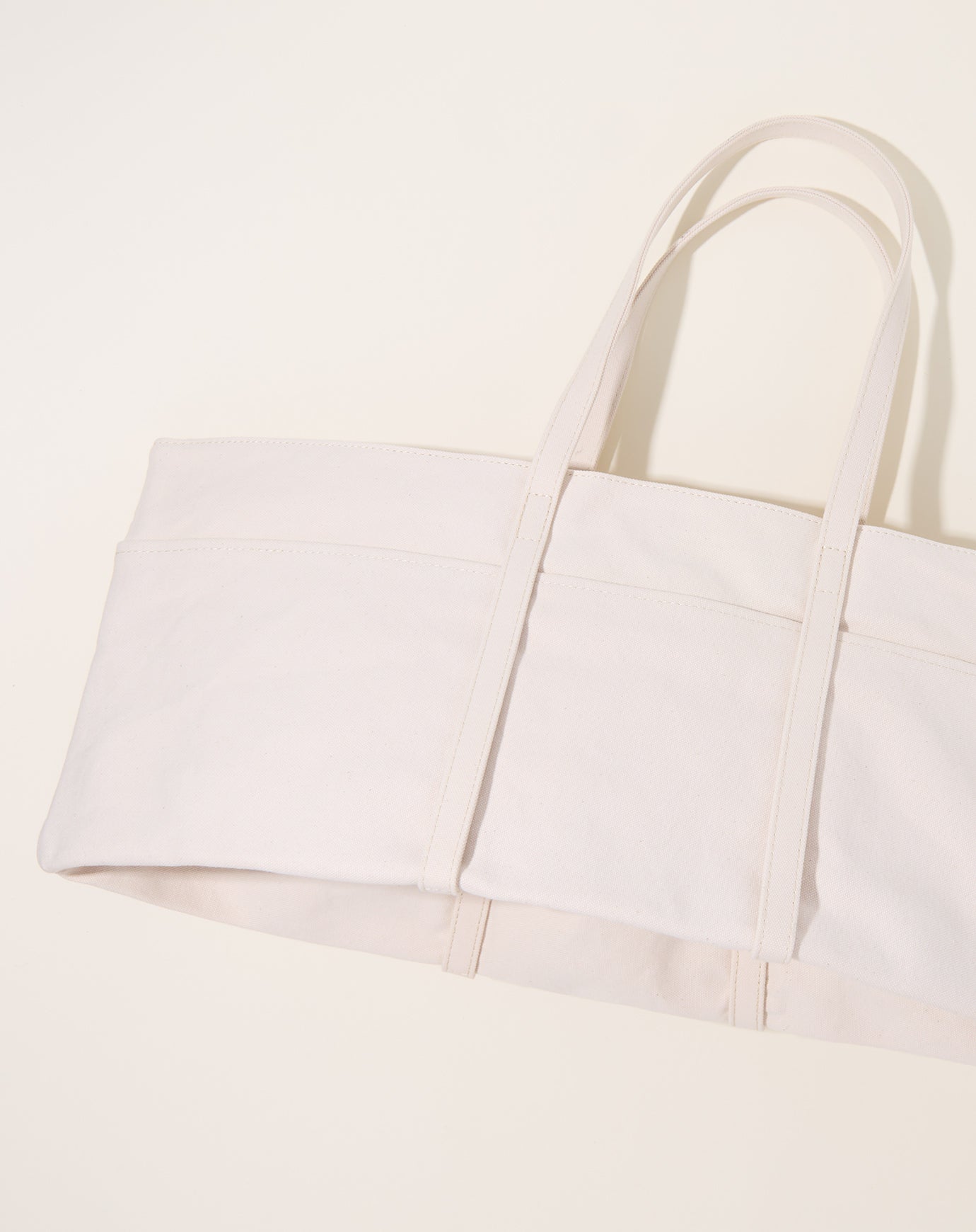 Amiacalva Large Washed Canvas Canoe Tote