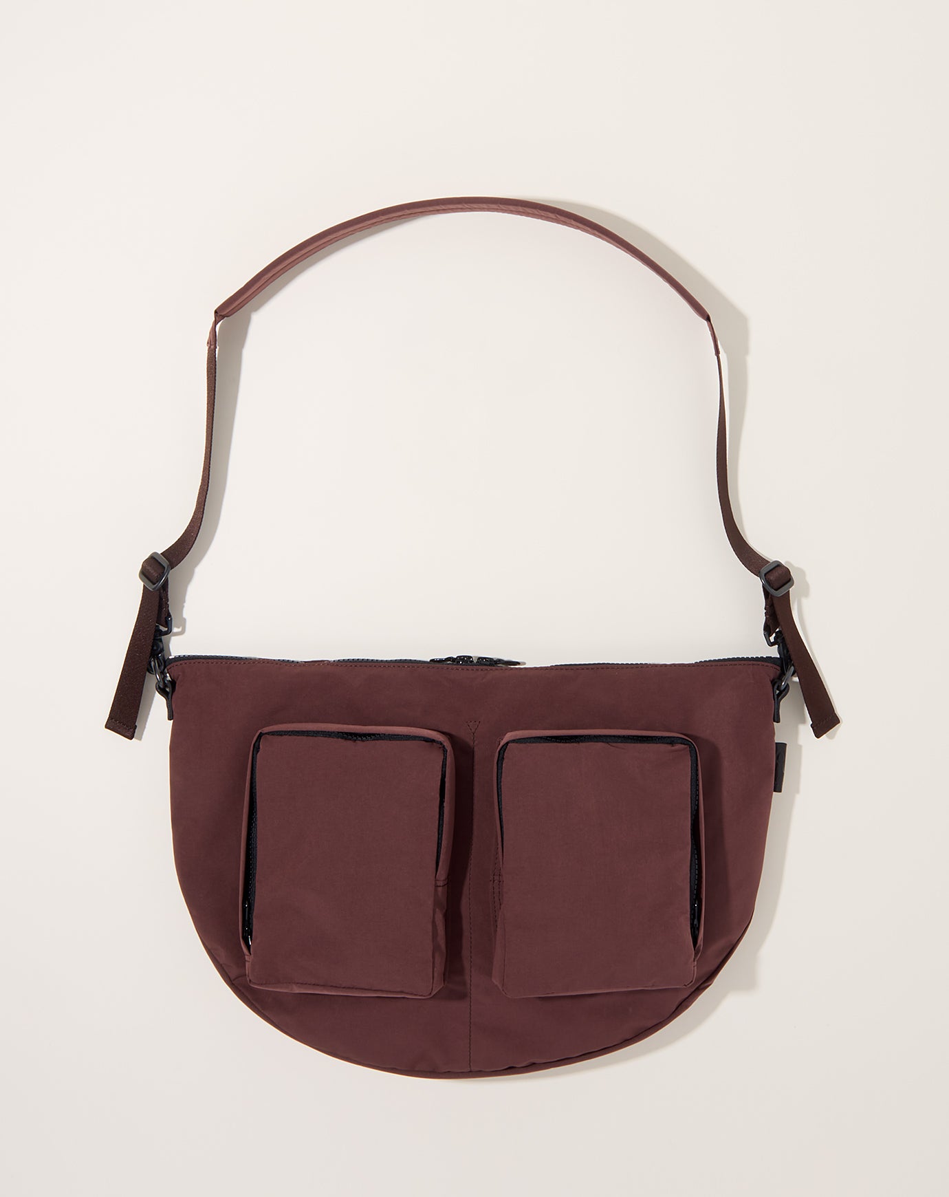 Amiacalva Split Yarn Bodybag in Bordeaux Brown