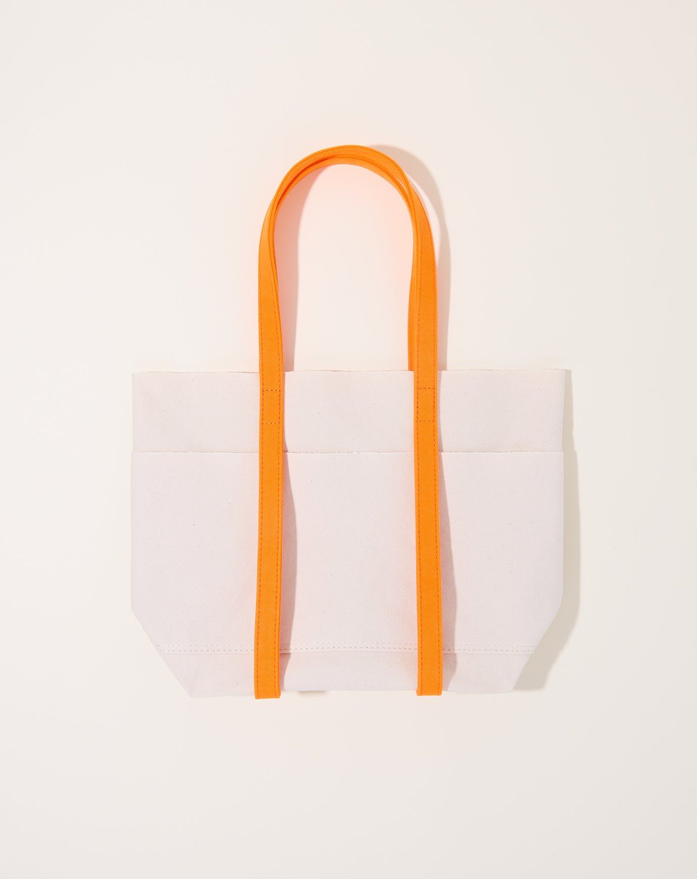 Amiacalva Washed Canvas 2 Tone Small Tote in Orange