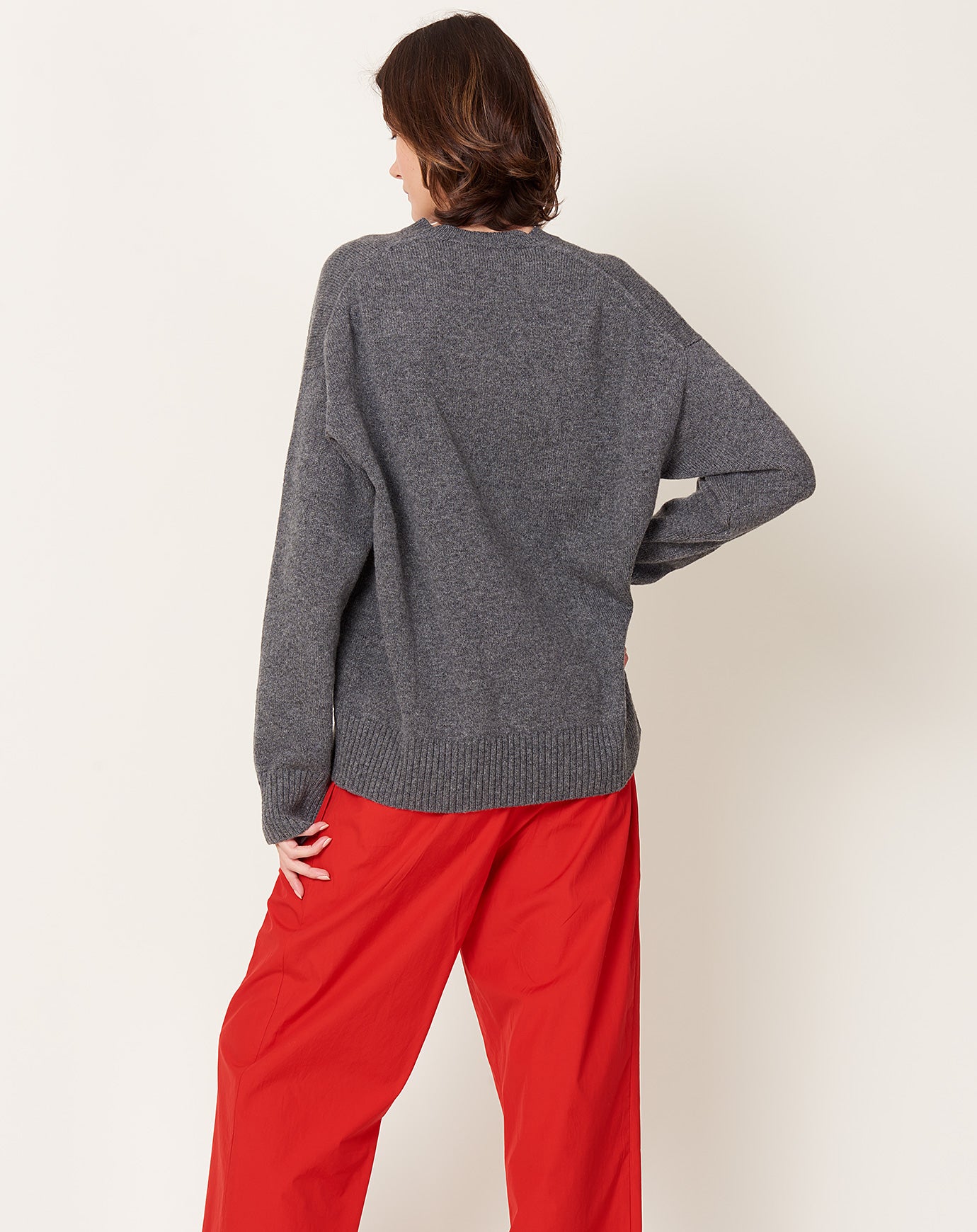 &Daughter Innes Slouch Crewneck in Derby Grey