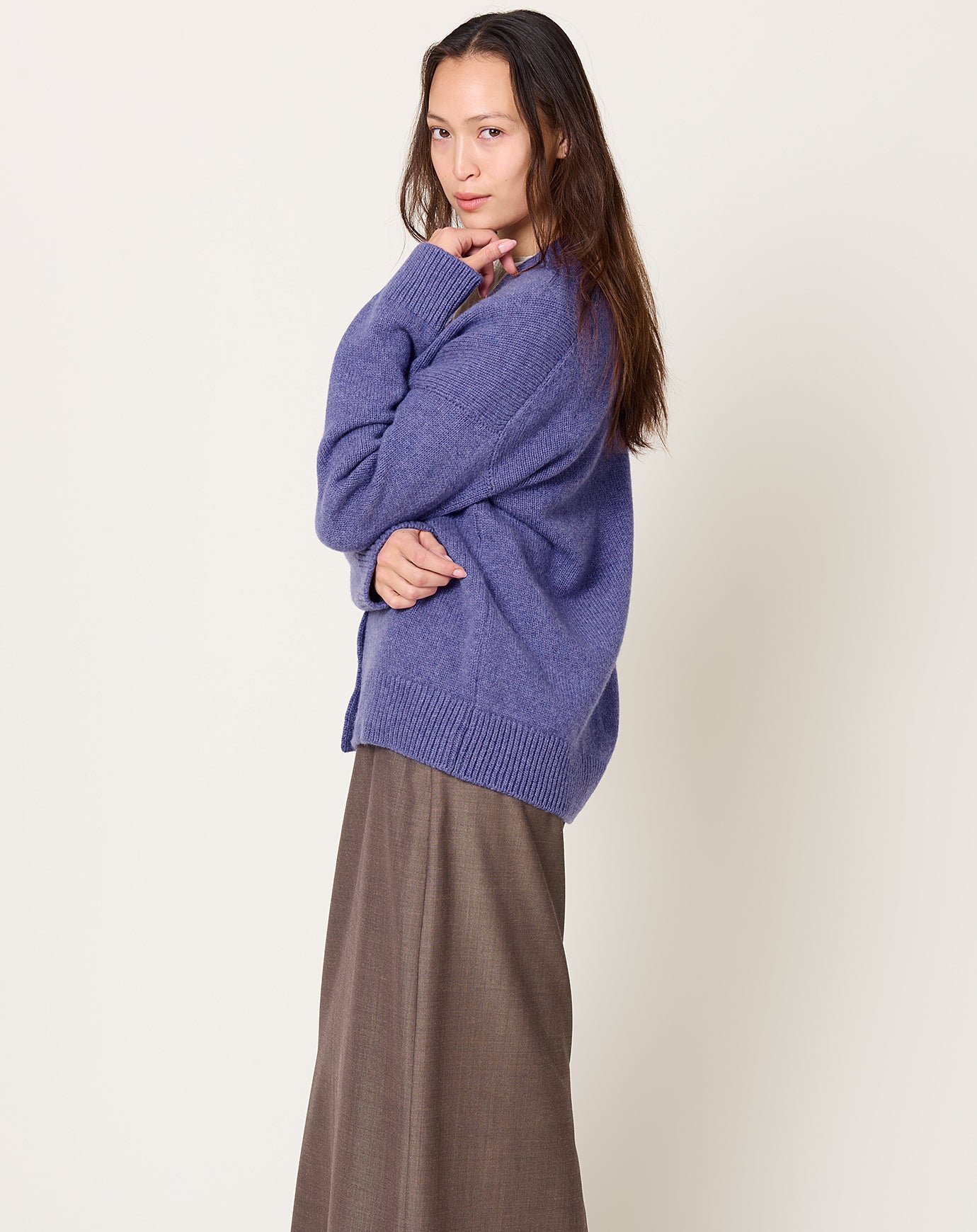 &Daughter Maura Cardigan in Heather