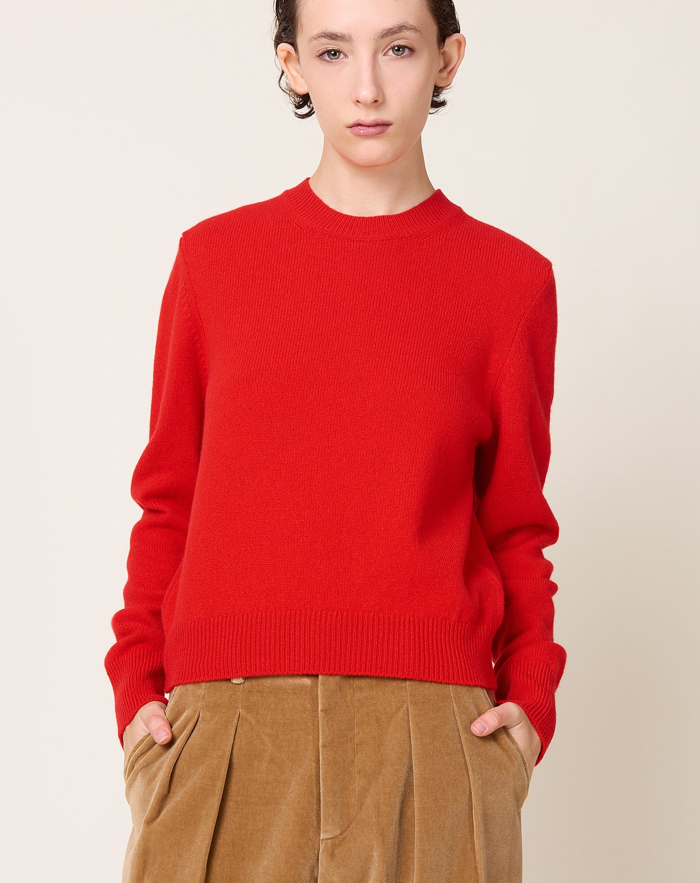 &Daughter Silgo Crewneck in Poppy Red