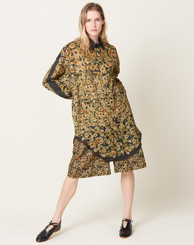 Big Shirt in Print B Pressed Flowers