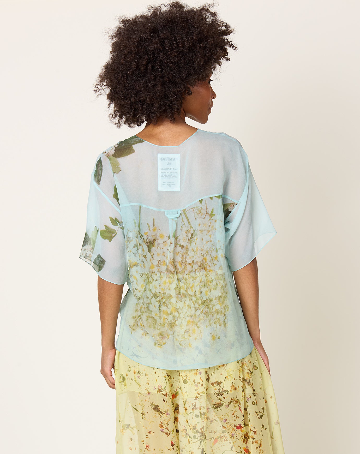 Anntian Chiffon T-Shirt in PRINT S