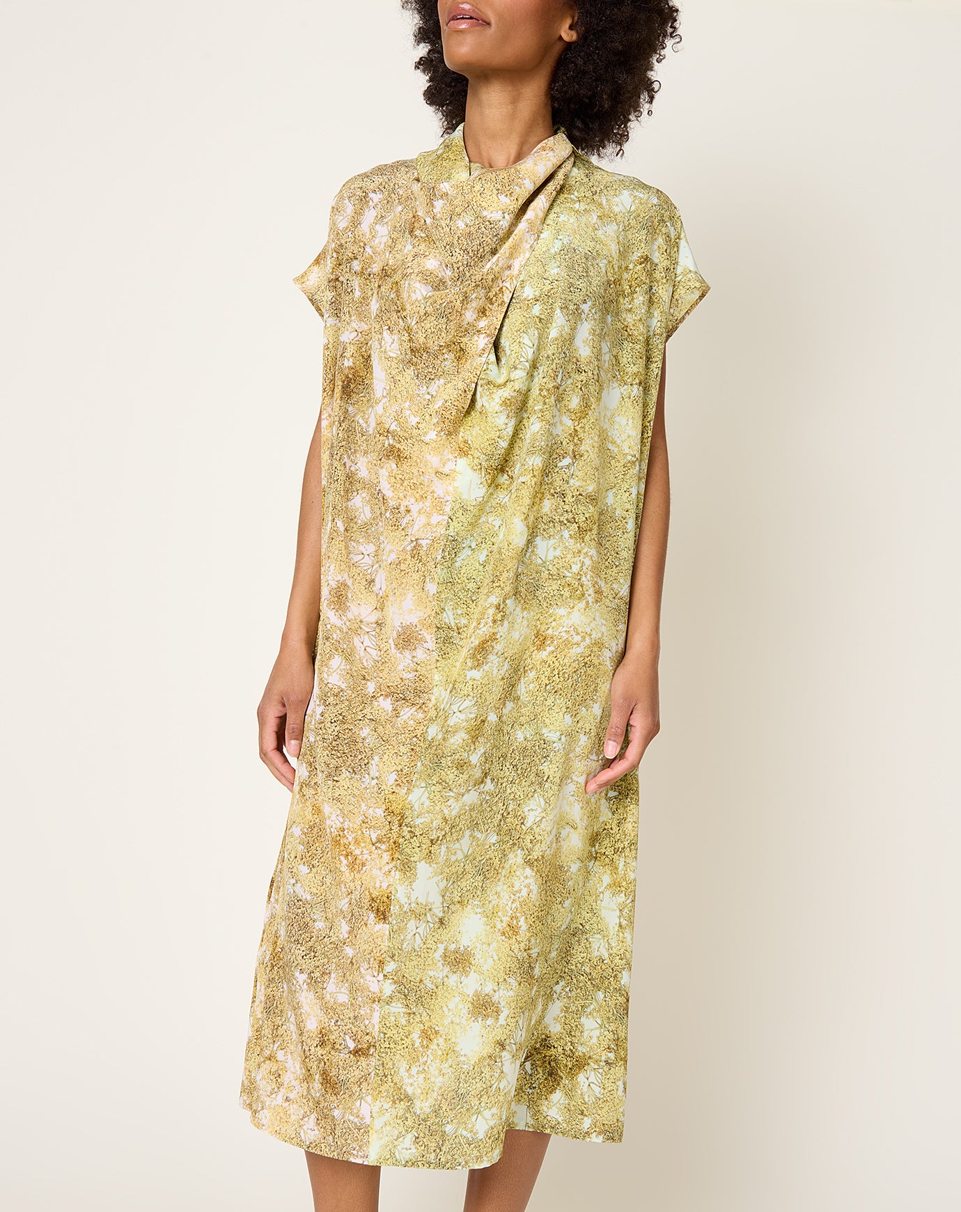 patterned silk dress Lilysilk Floral Silk Midi Dress - Elegant and Luxurious | Lilysilk - Oil Painting Floral Pattern