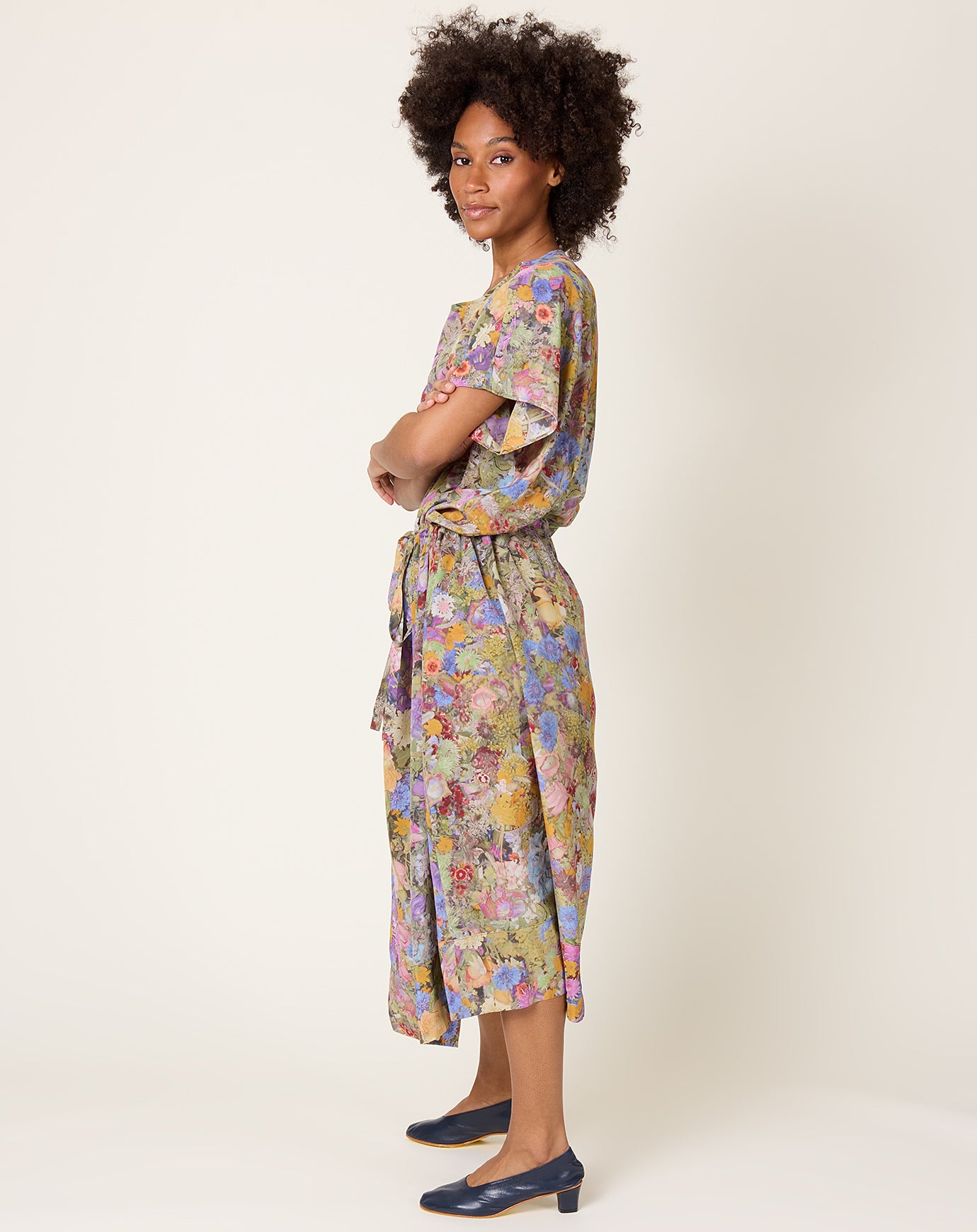 Anntian Silk Dress in PRINT G