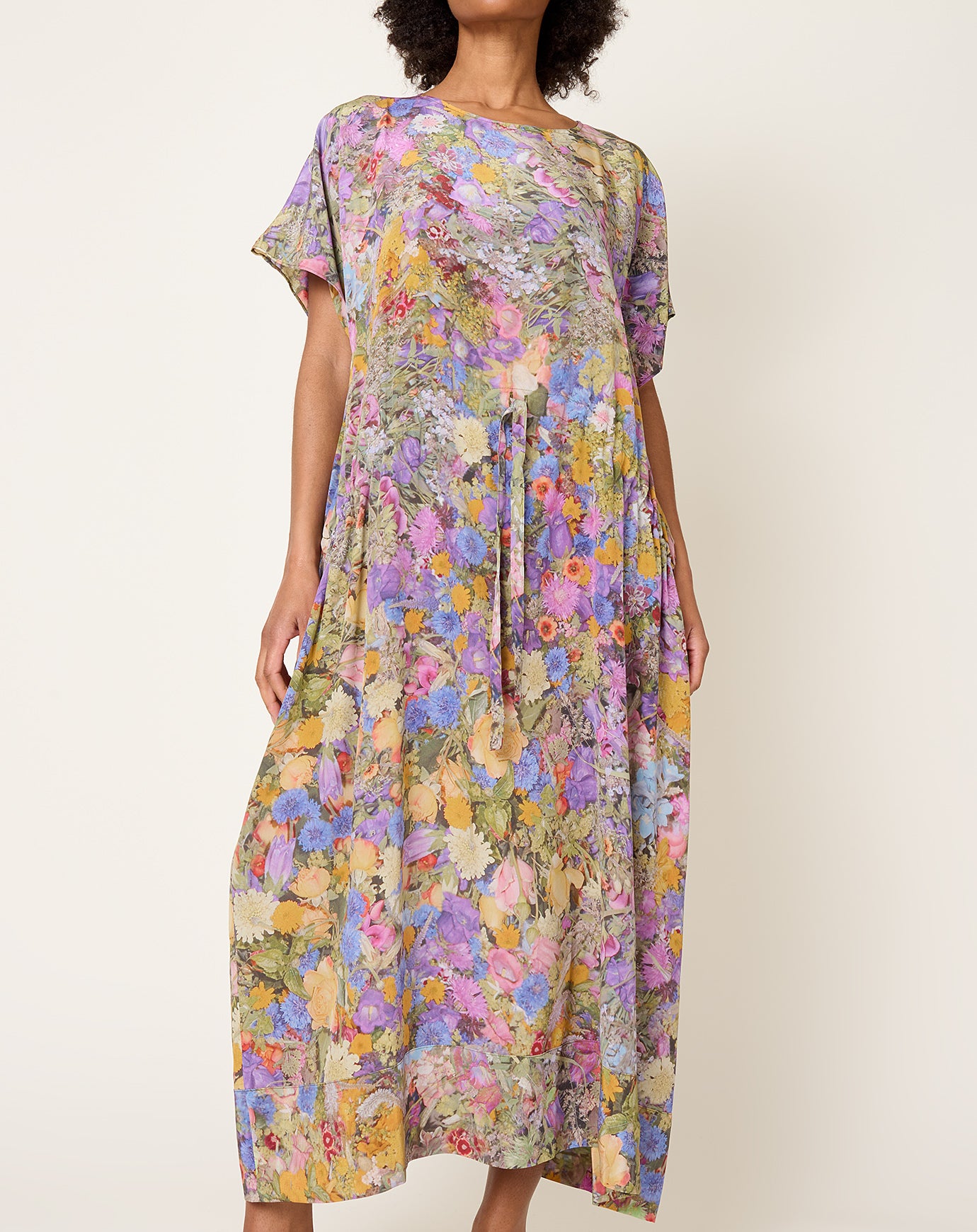 Anntian Silk Dress in PRINT G