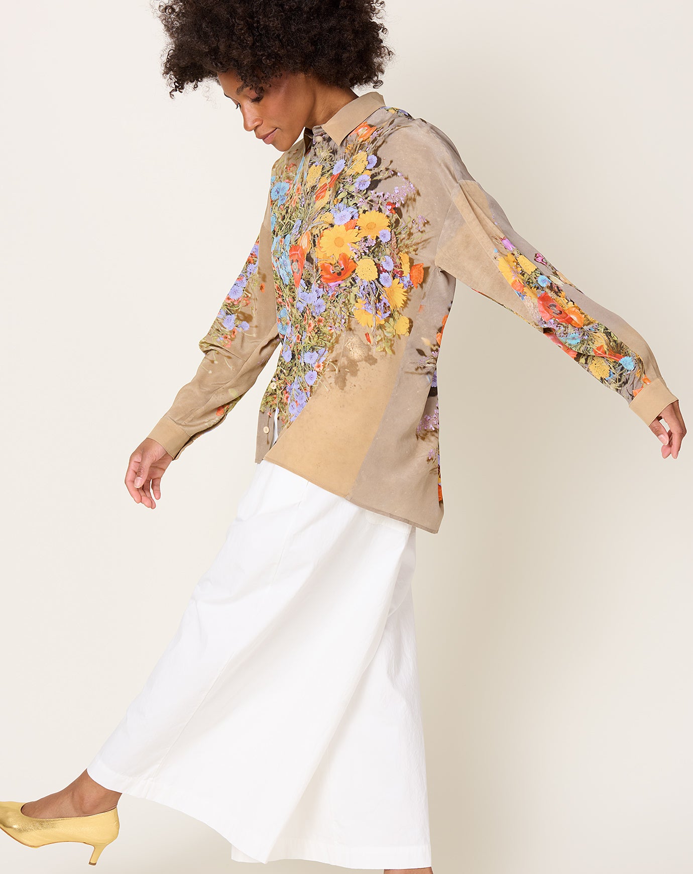 Anntian Silk Shirt in PRINT J