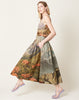 Anntian Wide Skirt in Alpenrose Postcard Print