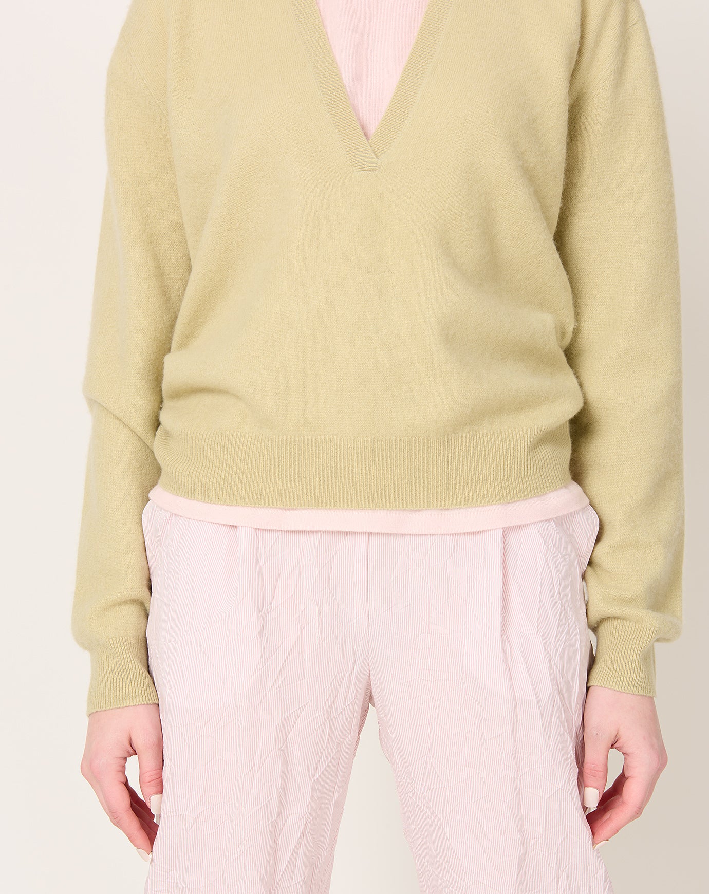 Frenckenberger Short Raglan T Shirt in Light Pink