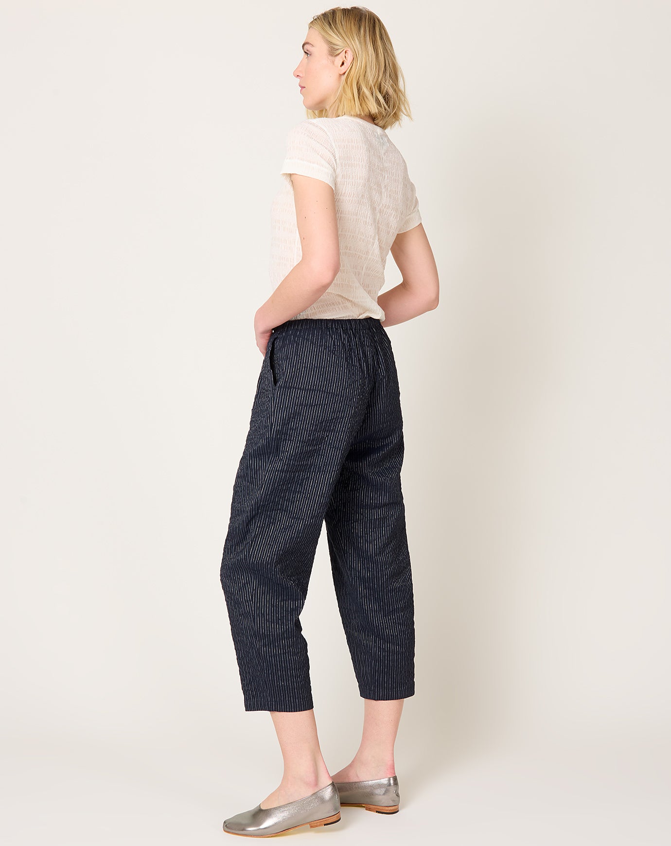 apuntob Micro Vichy Shirt in Black Sesame