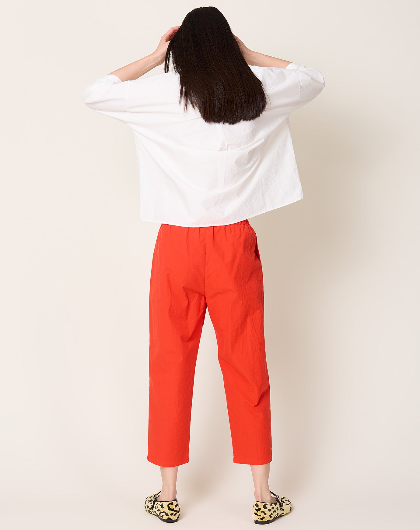 apuntob Pleat Front Trouser in Mud Heavy Cotton