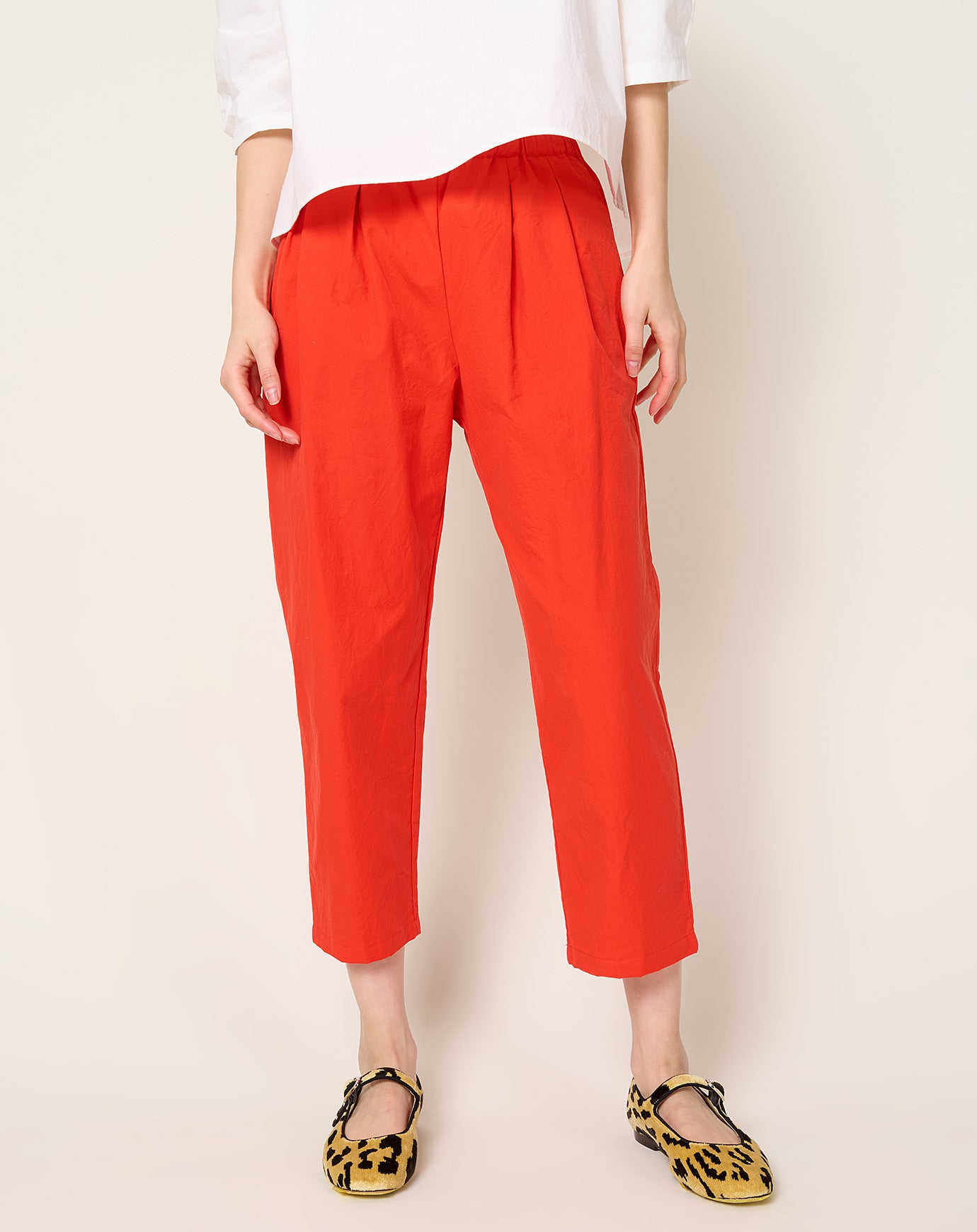 apuntob Pleat Front Trouser in Mud Heavy Cotton