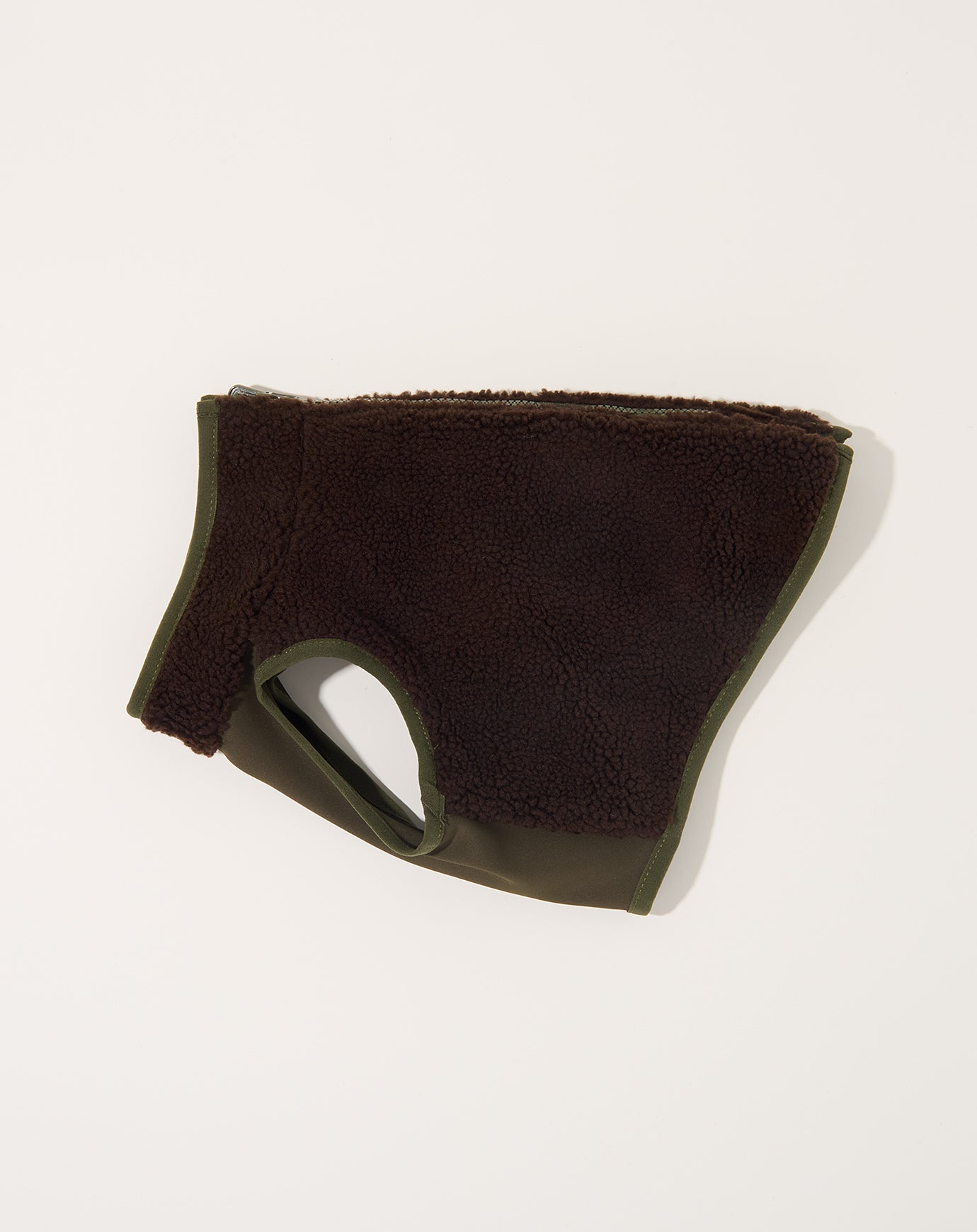 Barbour Borg Fleece Reversible Dog Coat in Olive