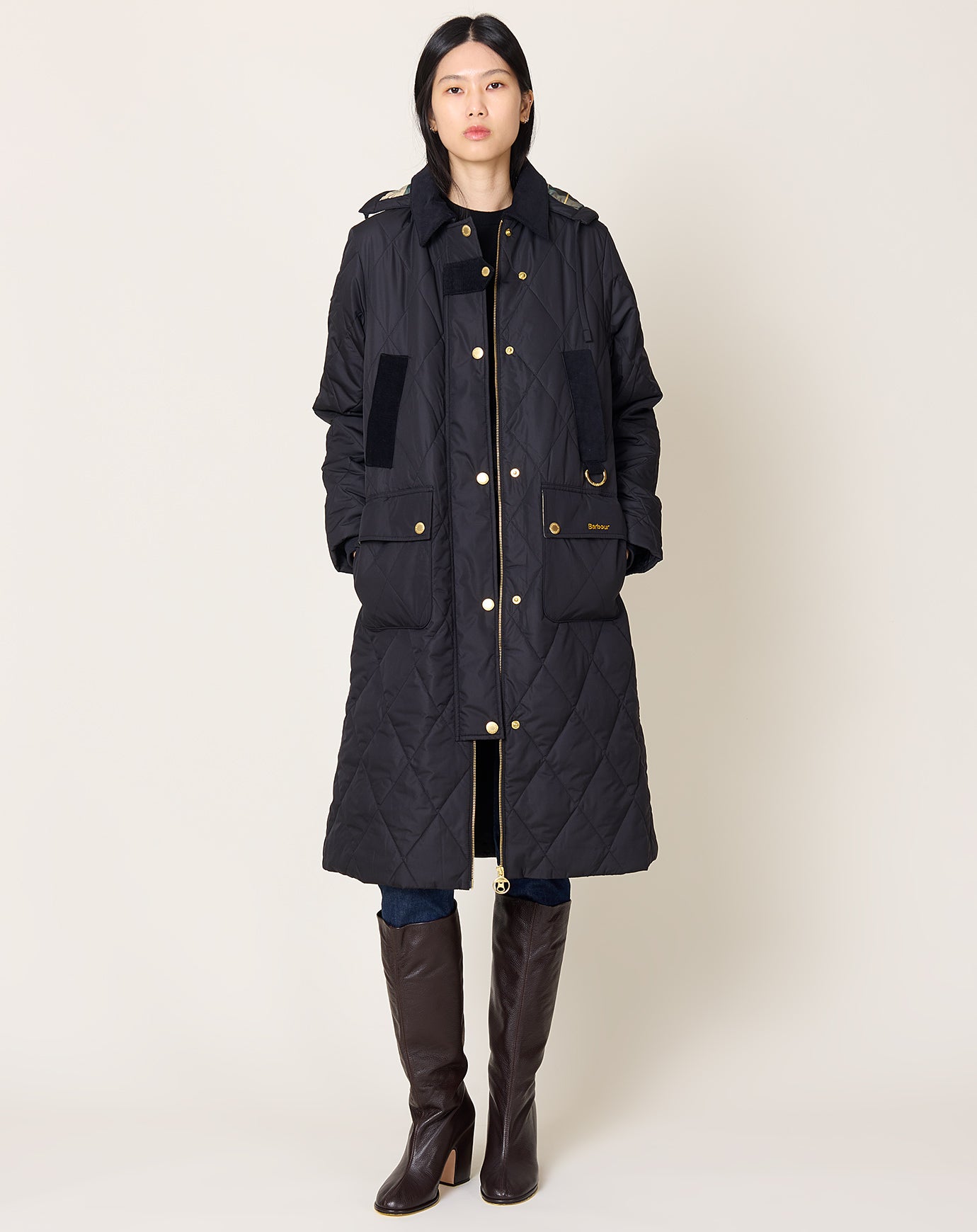 Barbour Rudson Quilted Jacket in Black