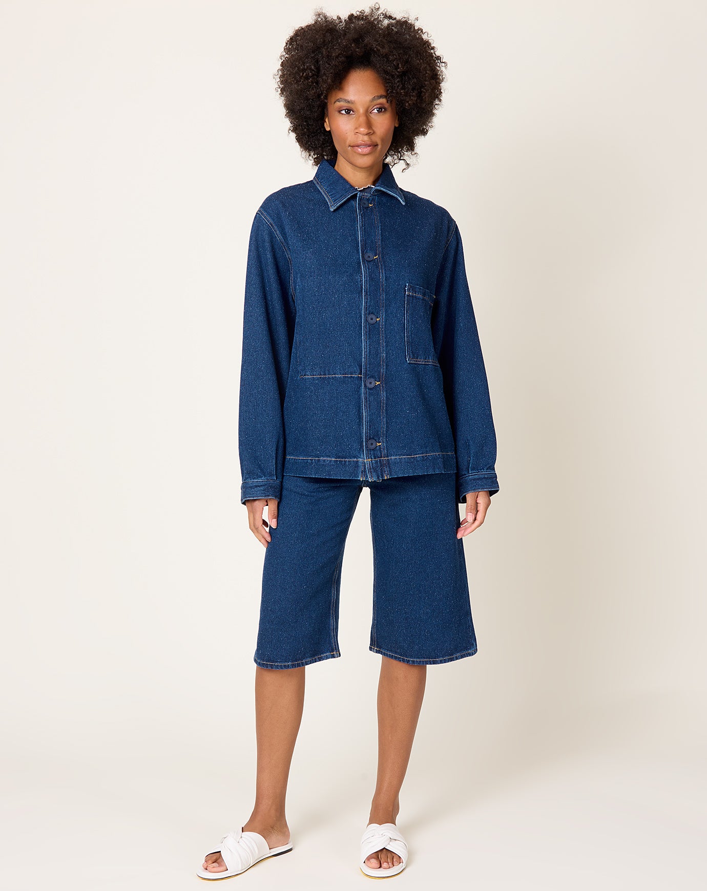 Baserange Altru Jacket in Indigo Blue