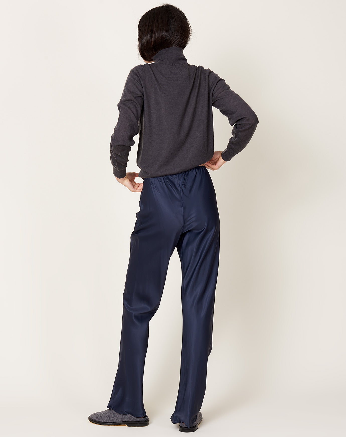 Baserange Dydine Pants in Blue Black