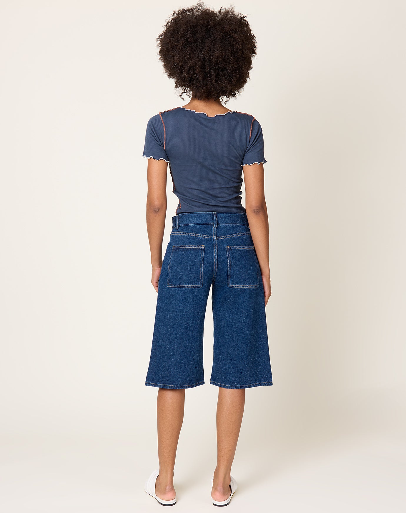 Baserange Grass Shorts in Indigo Blue