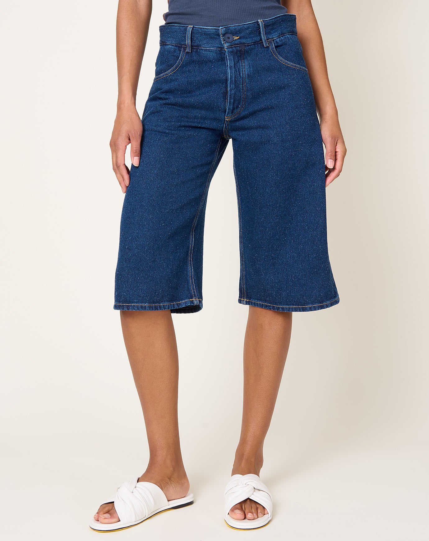 Baserange Grass Shorts in Indigo Blue