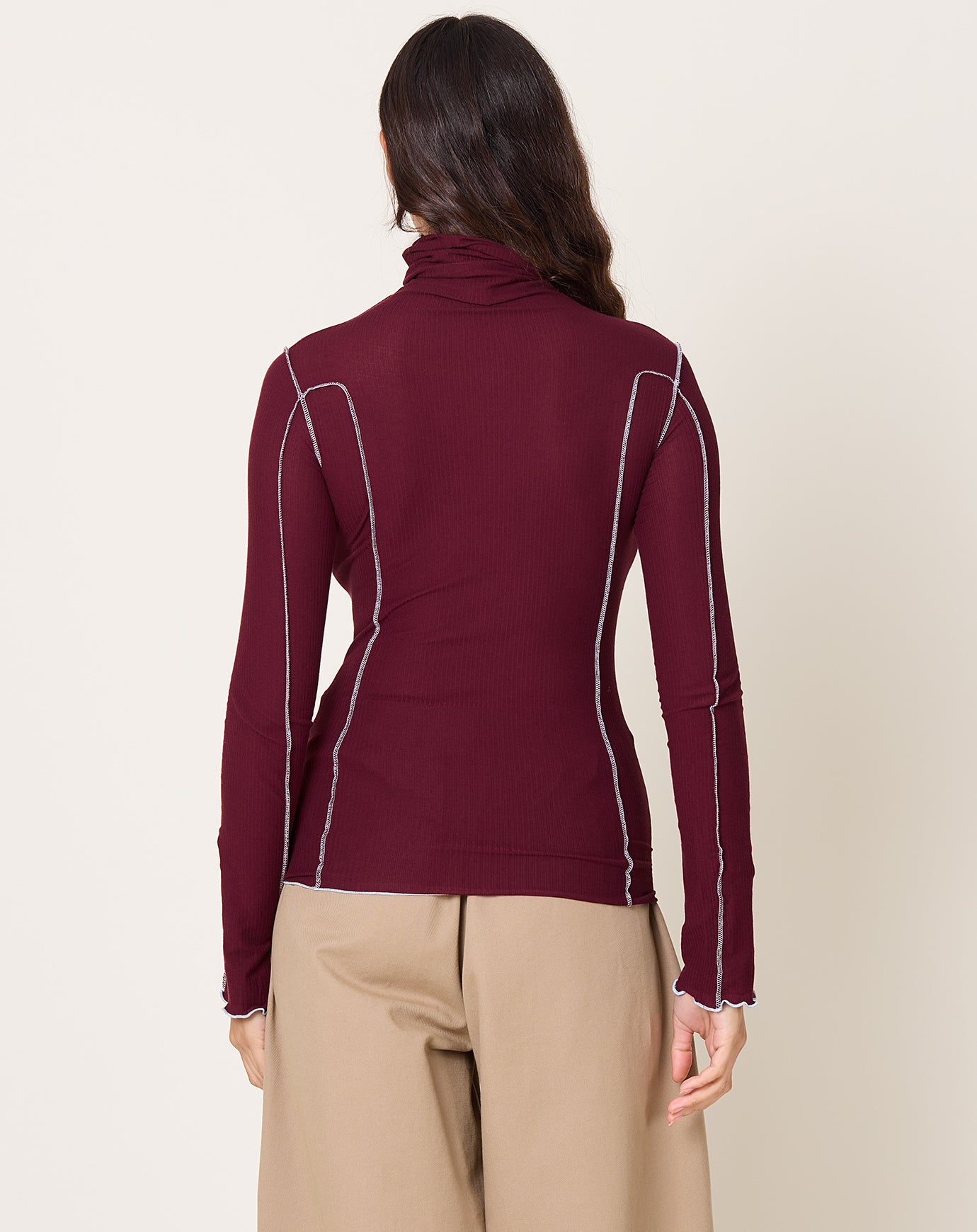 Baserange Omato Turtleneck in Nara Red