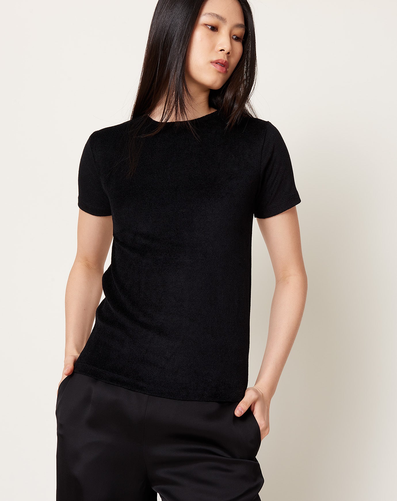 Baserange Omo Tee in Black