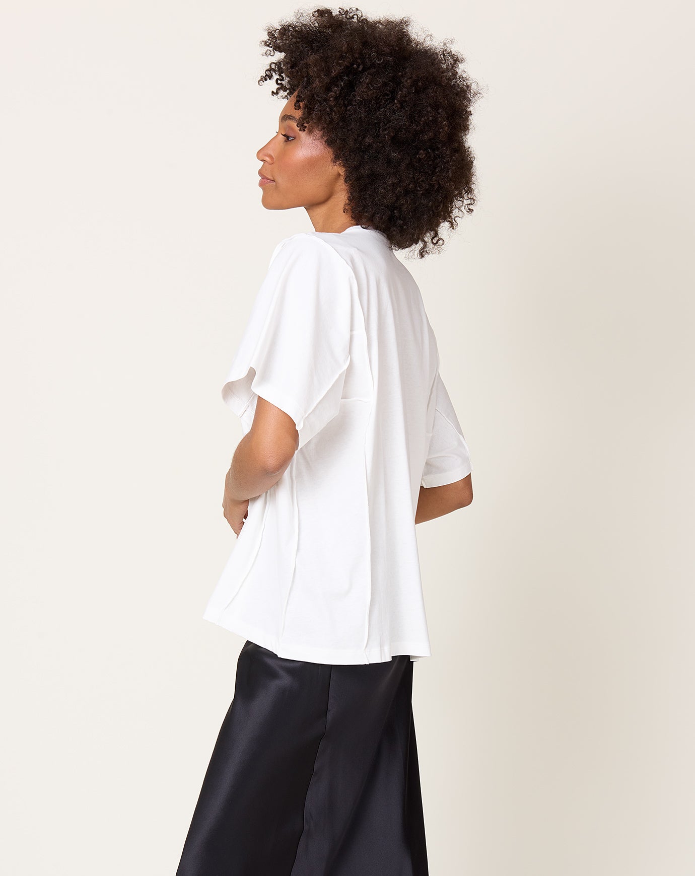 Baserange Poi Tee Shirt in Off White