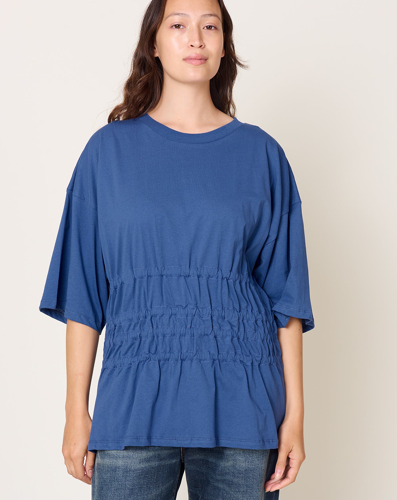 Baserange Rezi Tee in Finch Blue