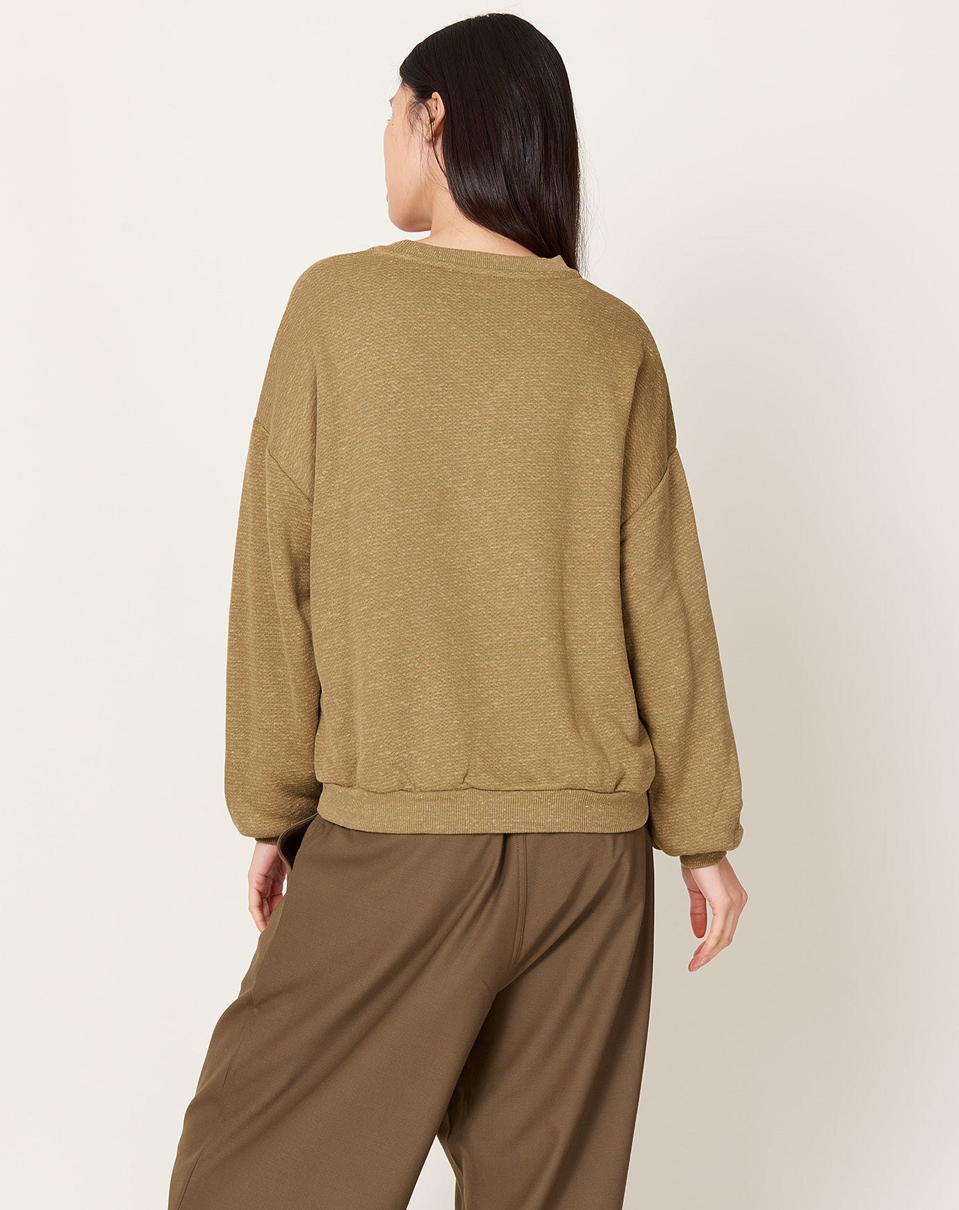 Baserange Rim Sweatshirt in Stome Green