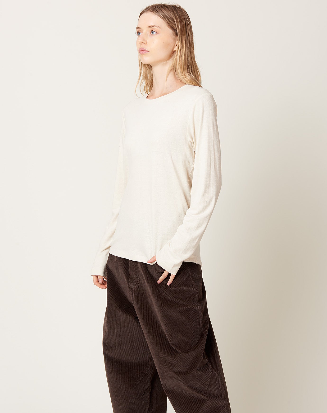 Baserange Silk Long Sleeve Tee