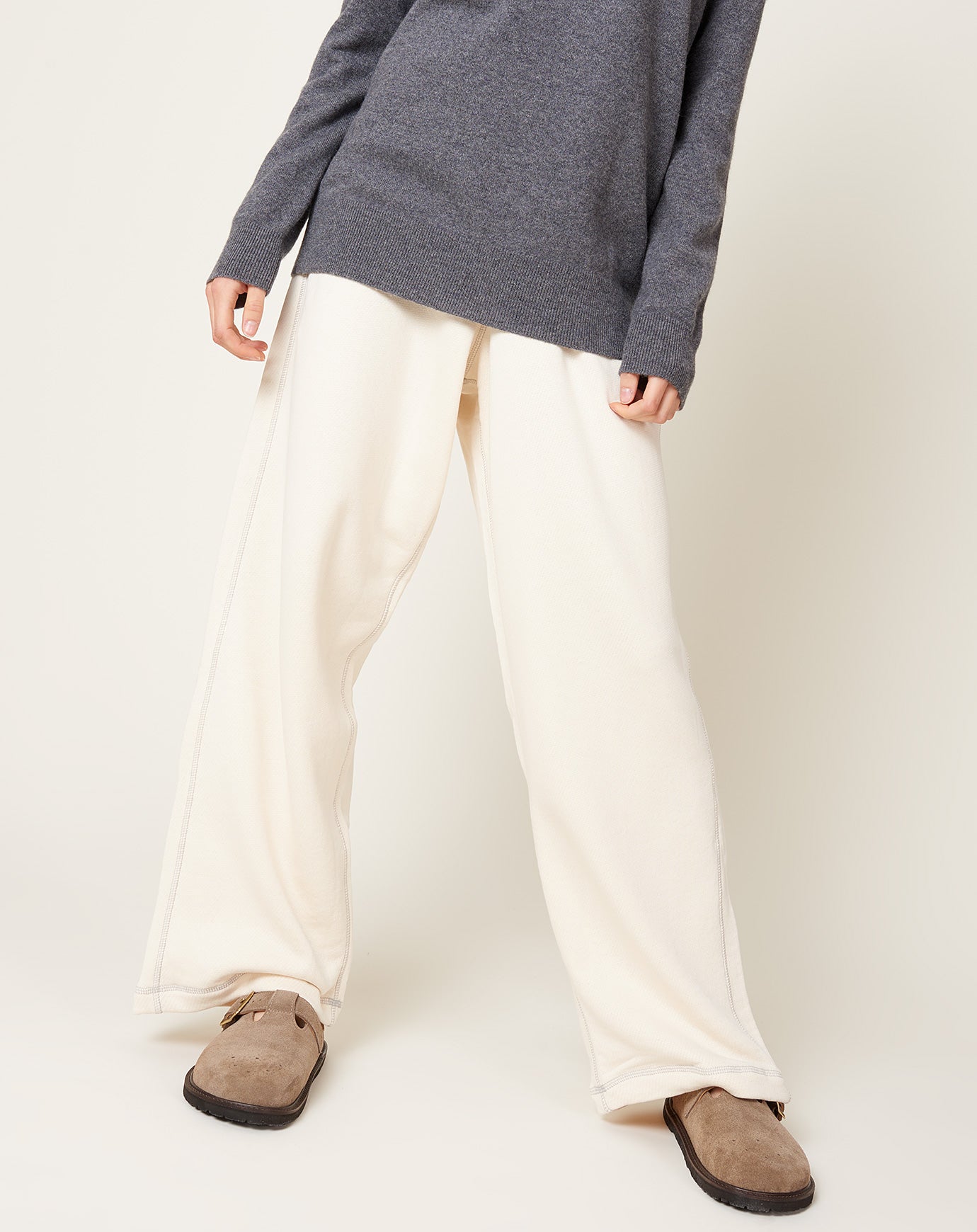 Baserange Way Boat Sweatshirt in Undyed (Path Grey)