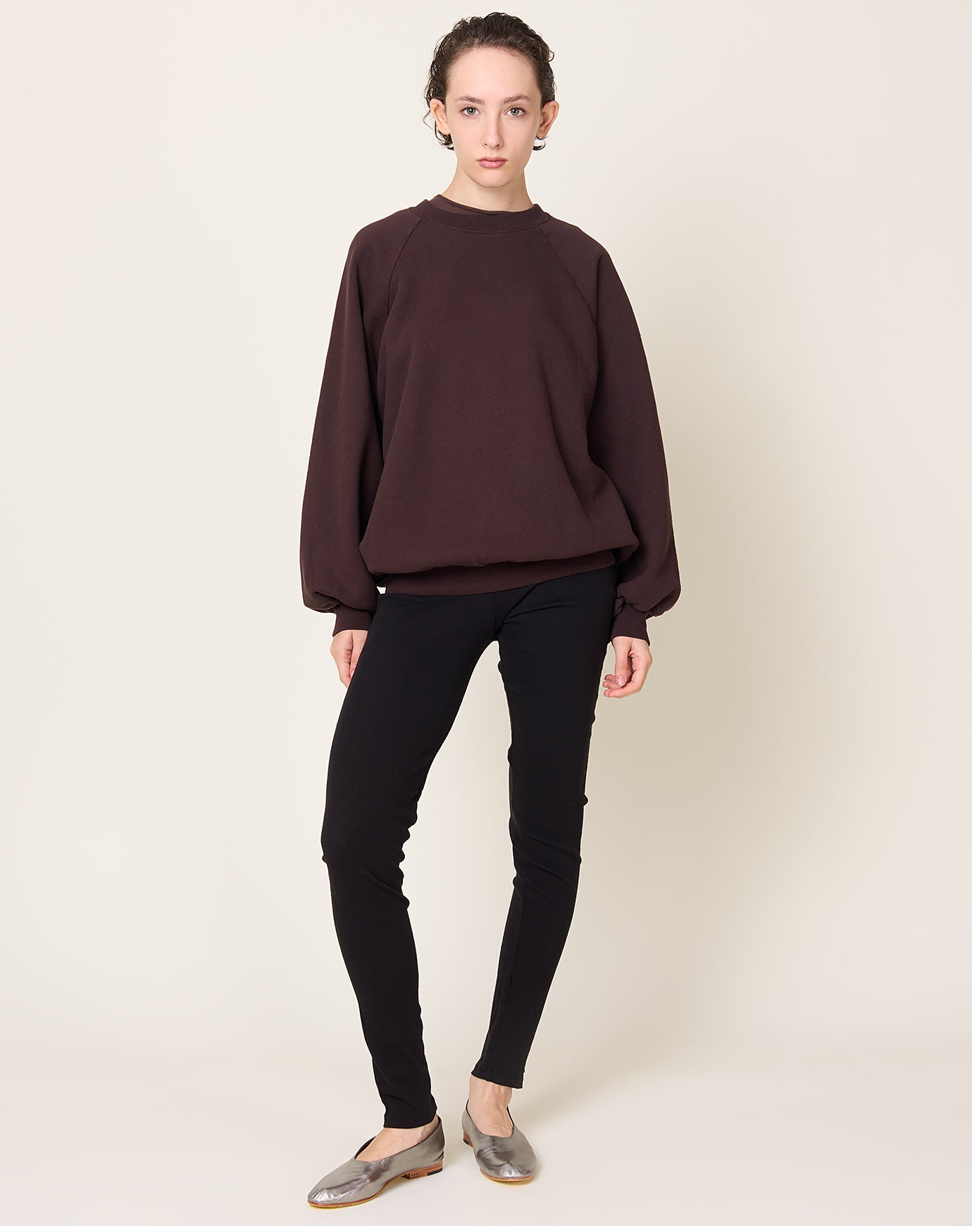 Black Crane Leggings in Black