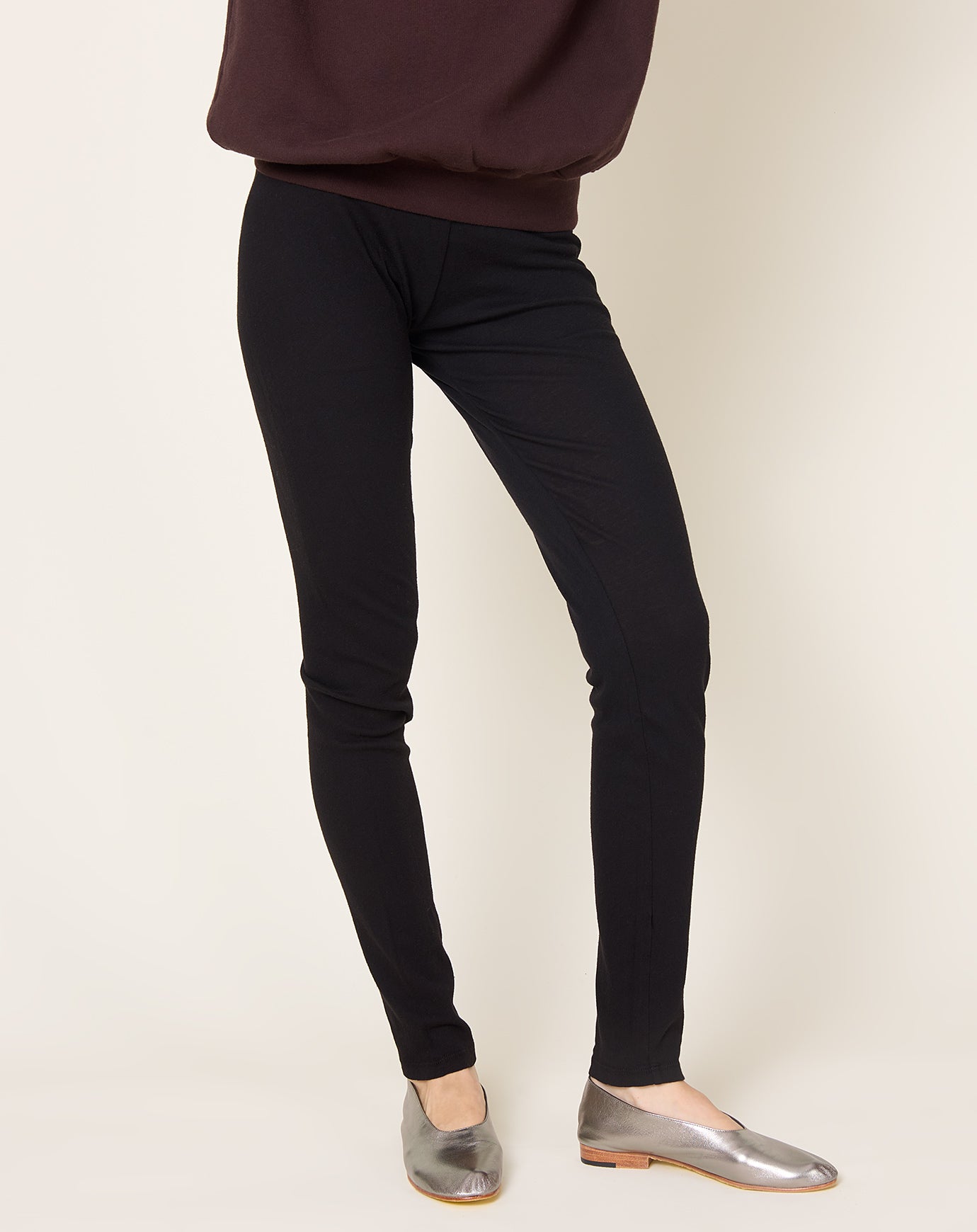 Black Crane Leggings in Black