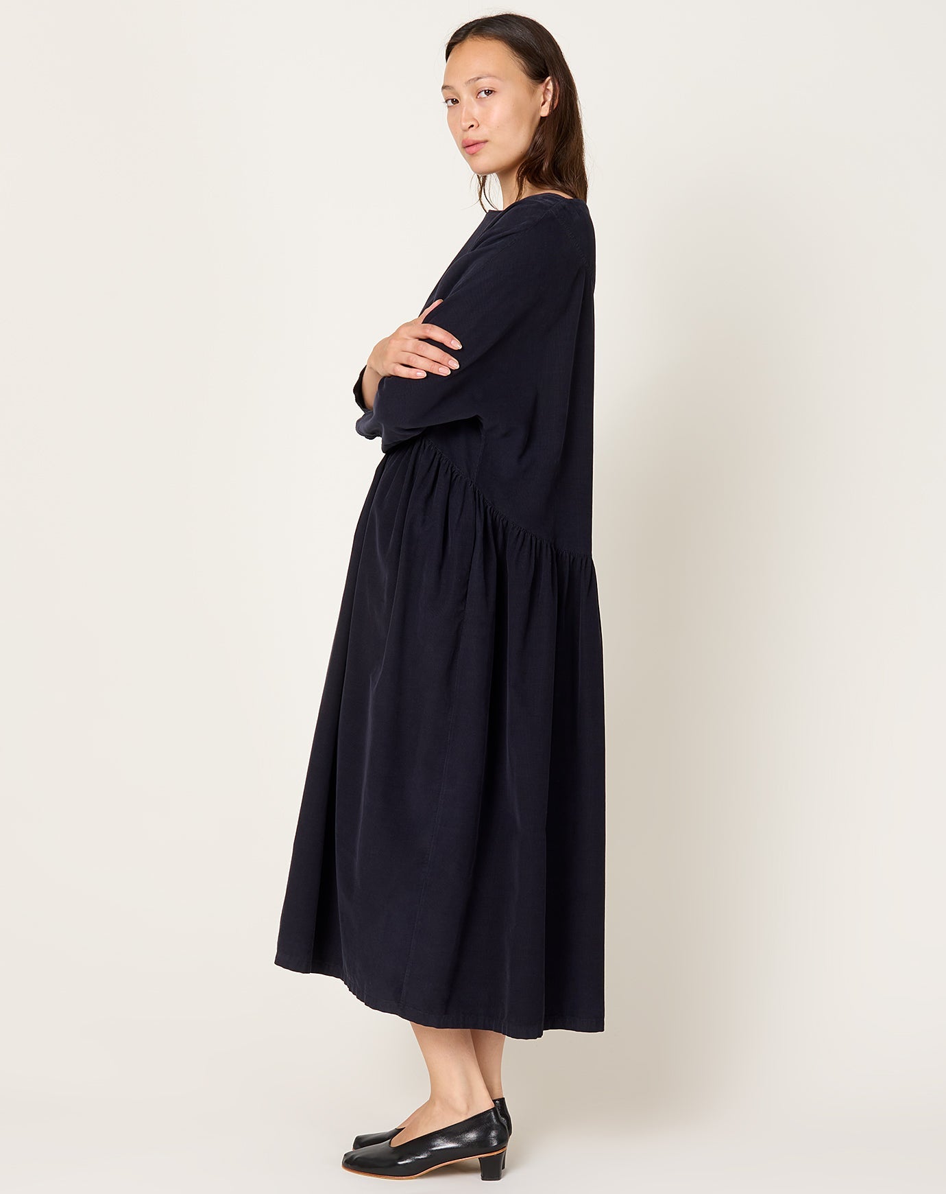 Black Crane Tradi Dress in Dark Navy