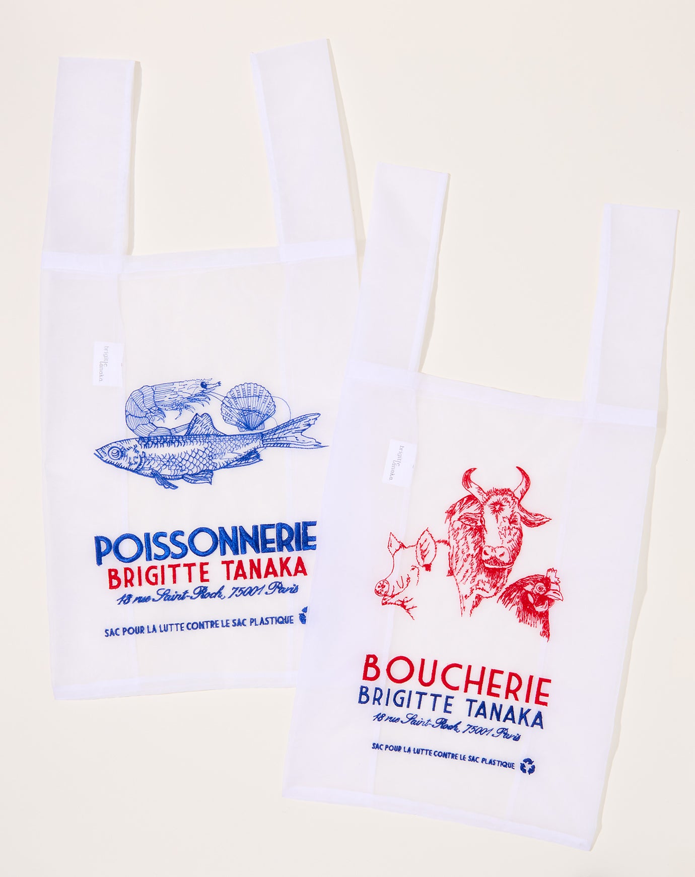 Brigitte Tanaka Organza Boucherie Tote Bag