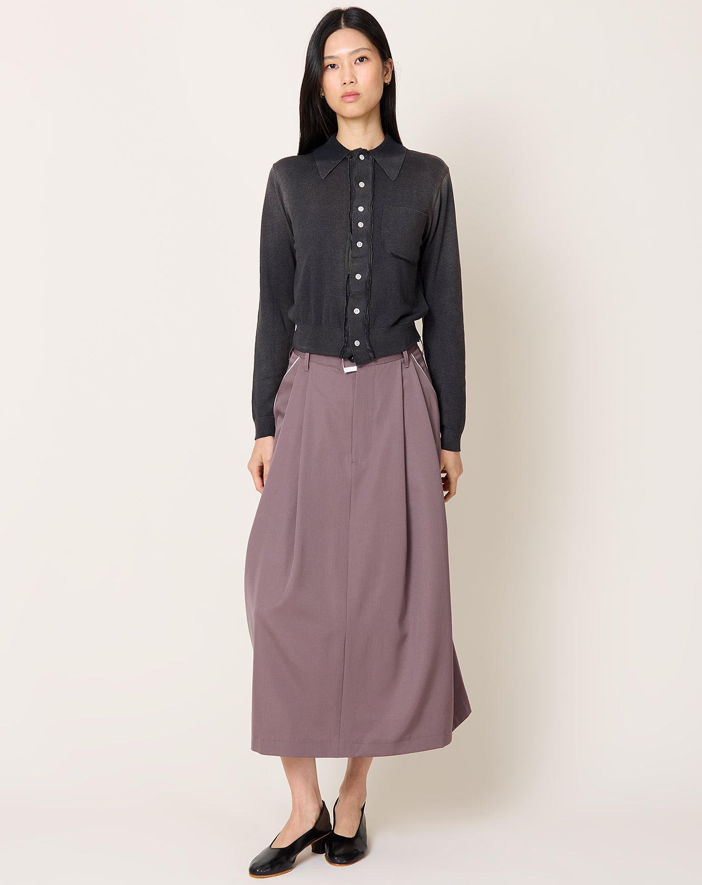 Camiel Fortgens 70s Cardigan in Faded Black