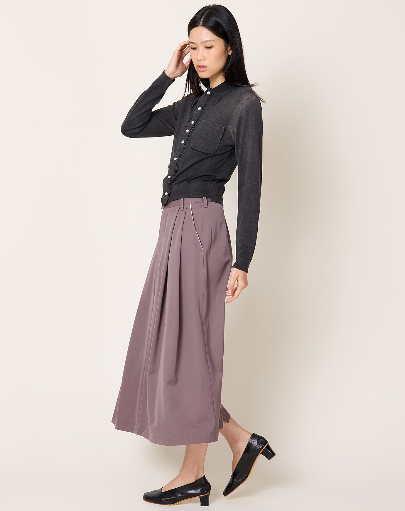 Camiel Fortgens 70s Cardigan in Faded Black