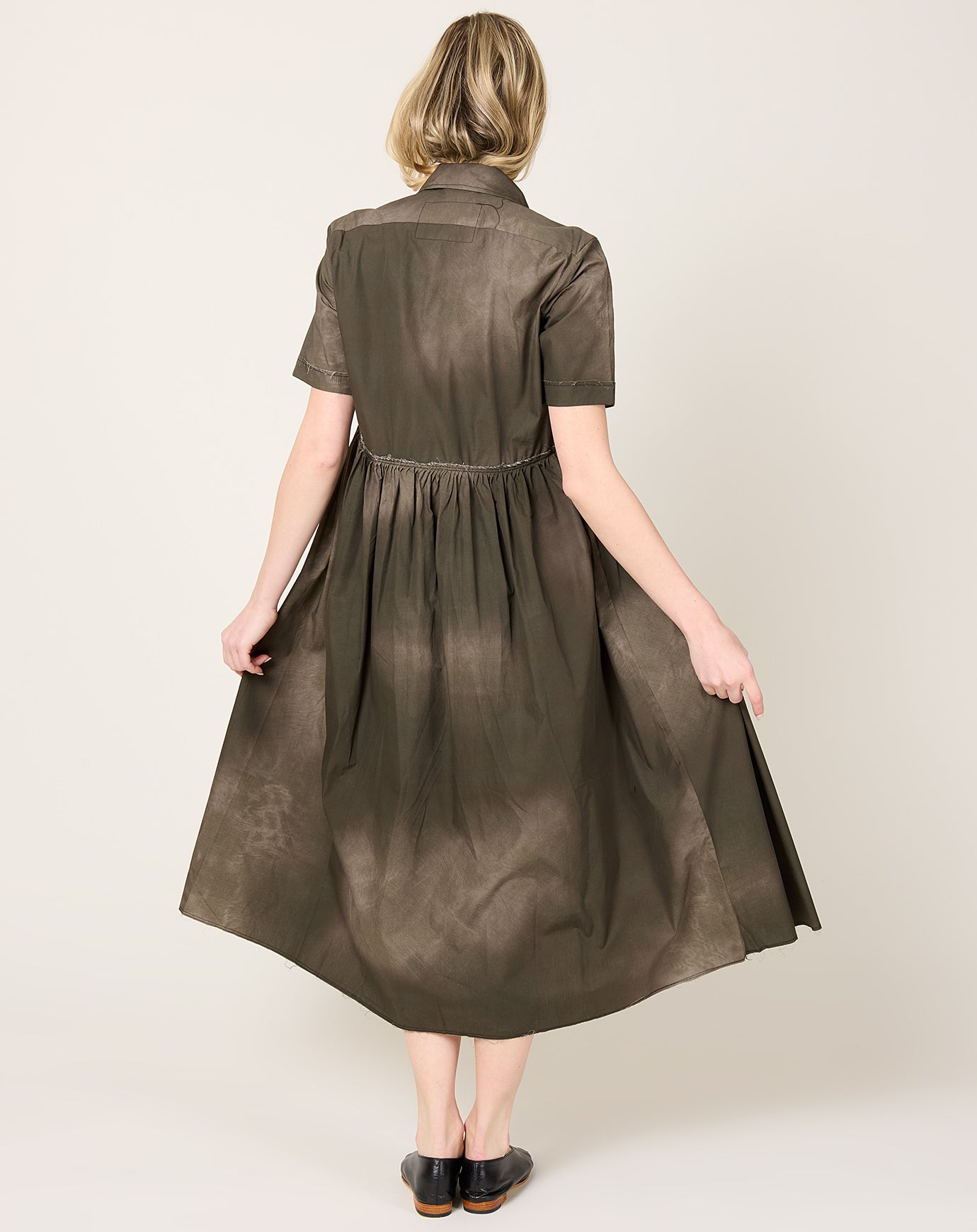 Camiel Fortgens Fast Shirt Dress in Black Sunfade