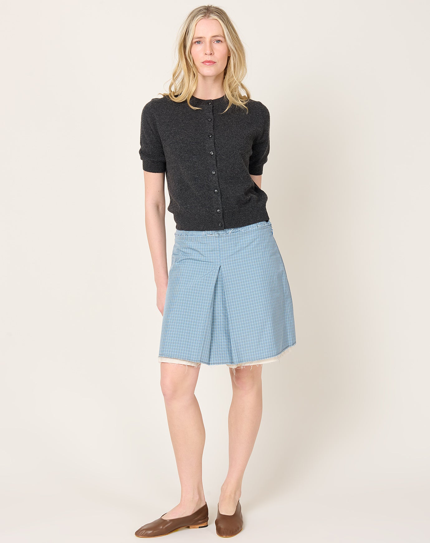 Camiel Fortgens Check Mini Skirt