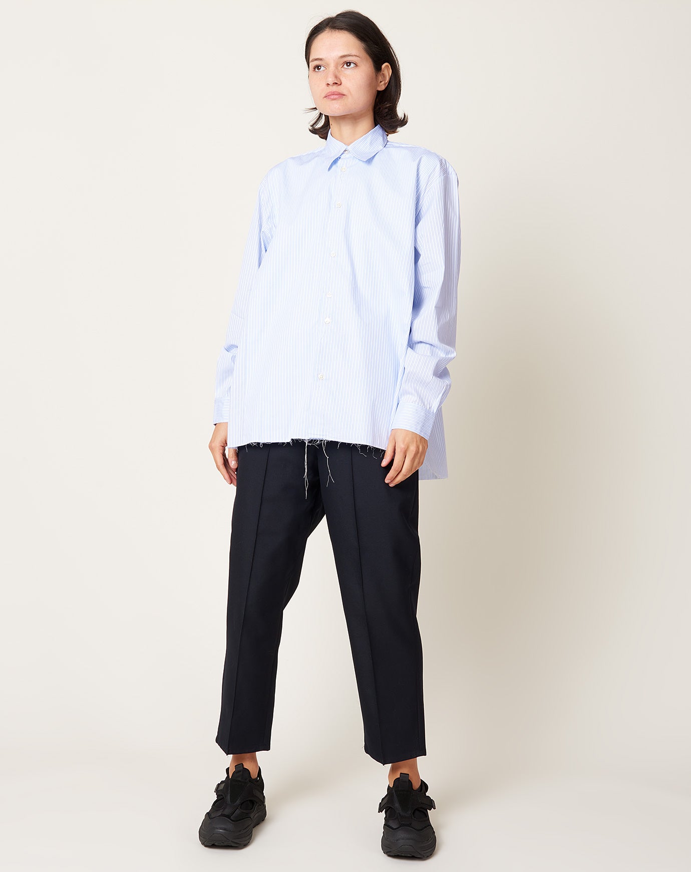 Pocket Shirt in Blue and White Stripe