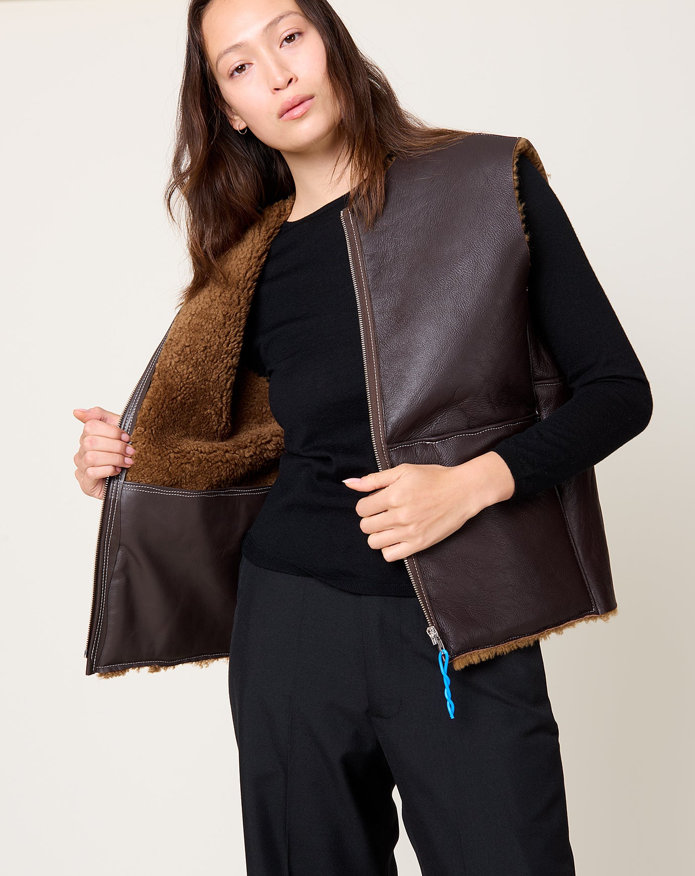Camiel Fortgens Sheep Vest in Brown